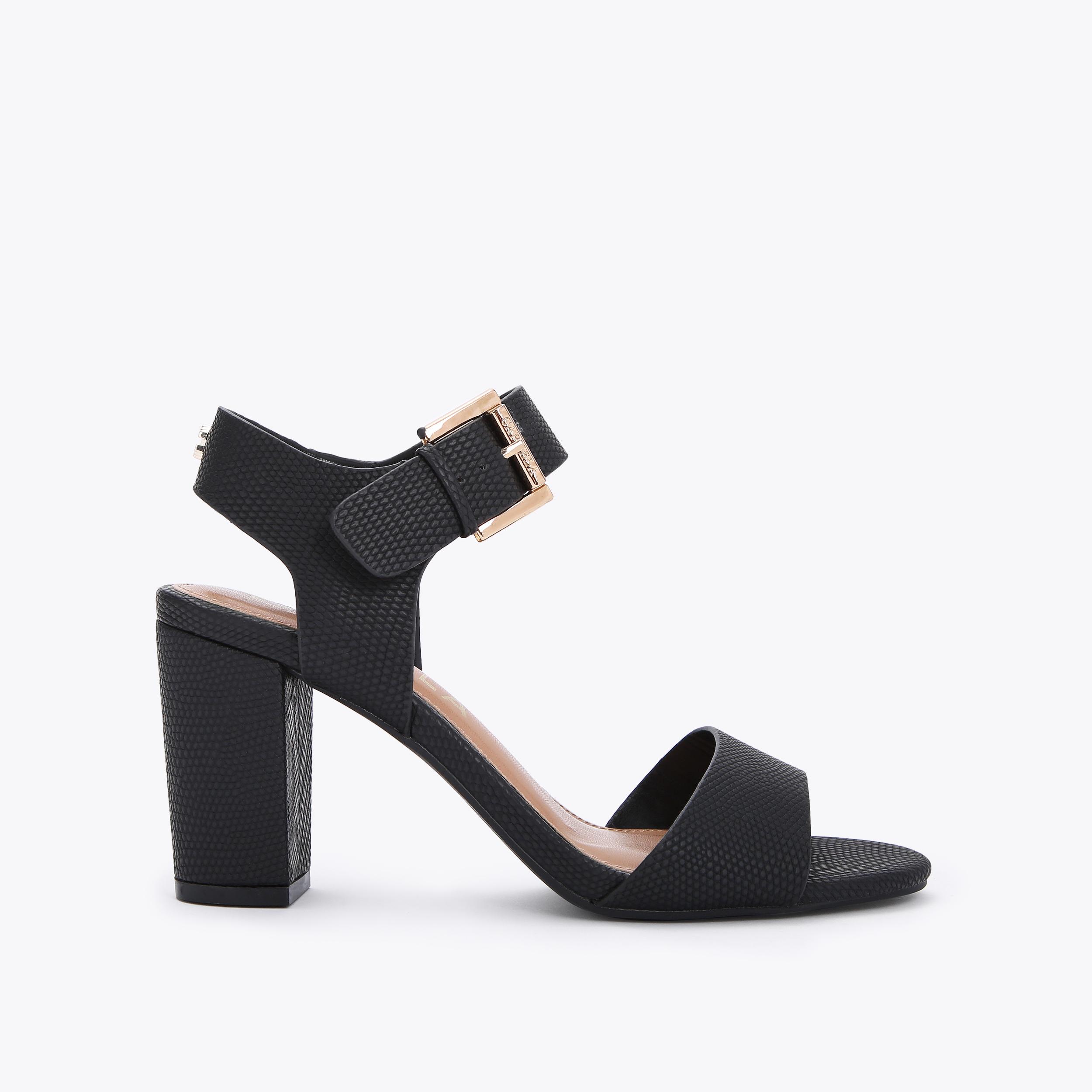 SADIE 2 Black Block Heel by CARVELA