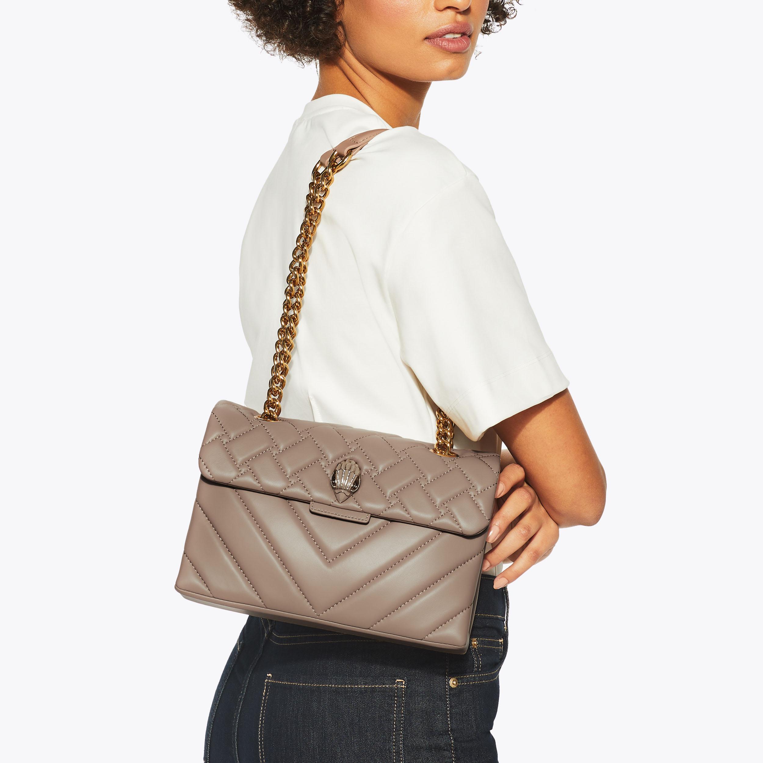 KENSINGTON BAG E Mushroom Shoulder Bag by KURT GEIGER LONDON