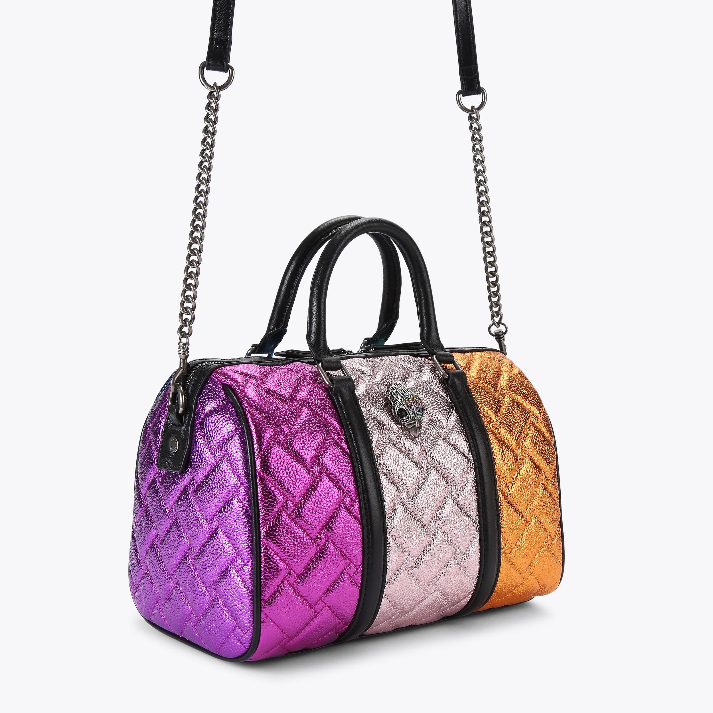 KENSINGTON BOSTON Metallic Panel Kensington Bowling Bag by