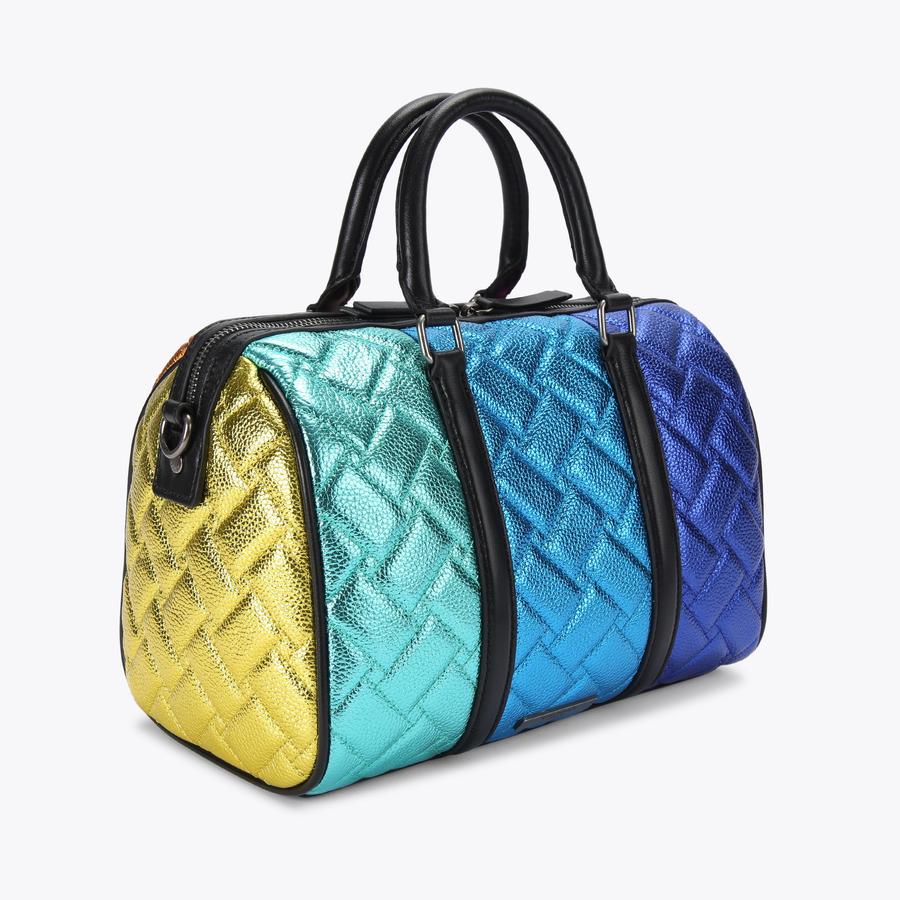 KENSINGTON BOSTON Metallic Panel Kensington Bowling Bag by