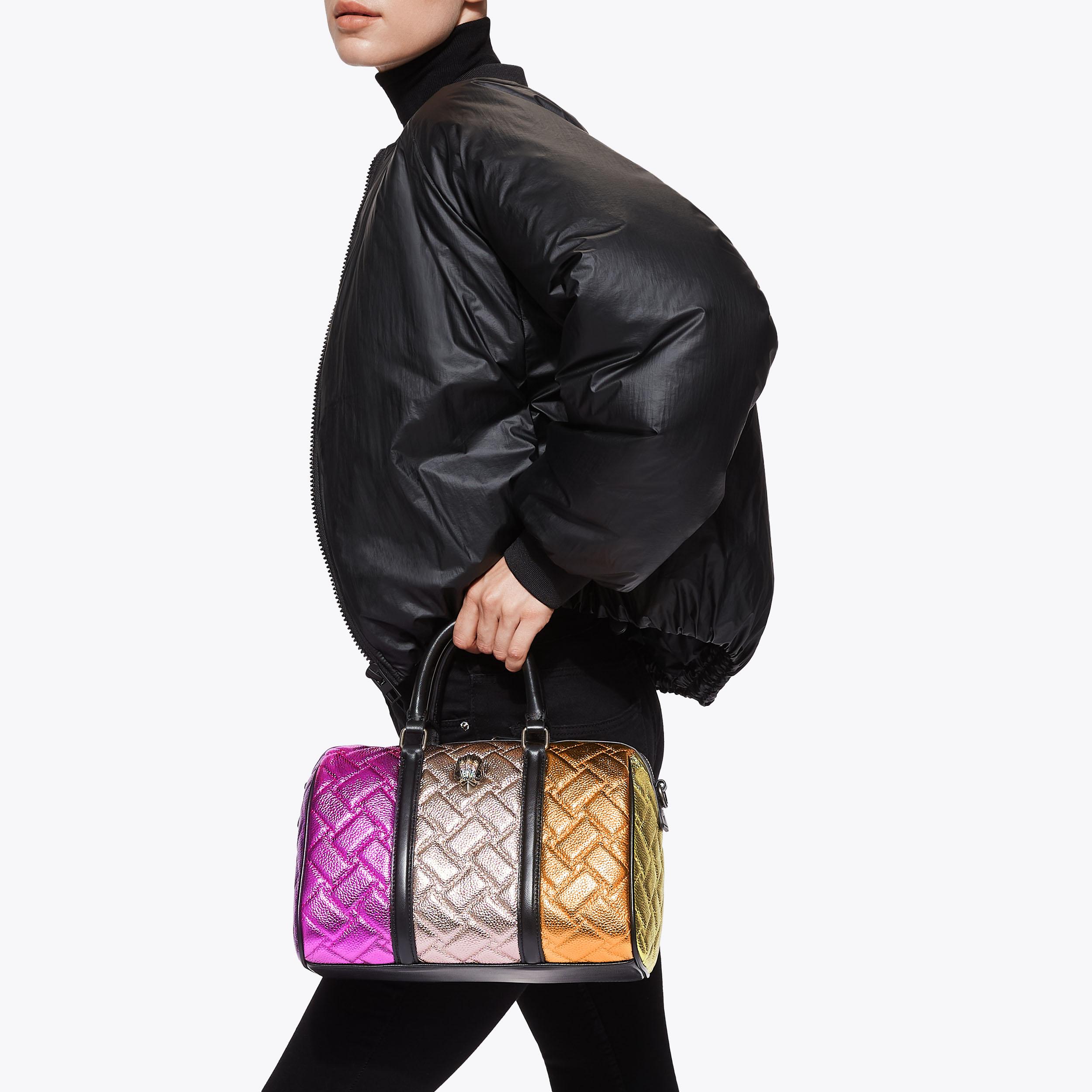 KENSINGTON BOSTON Metallic Panel Kensington Bowling Bag by