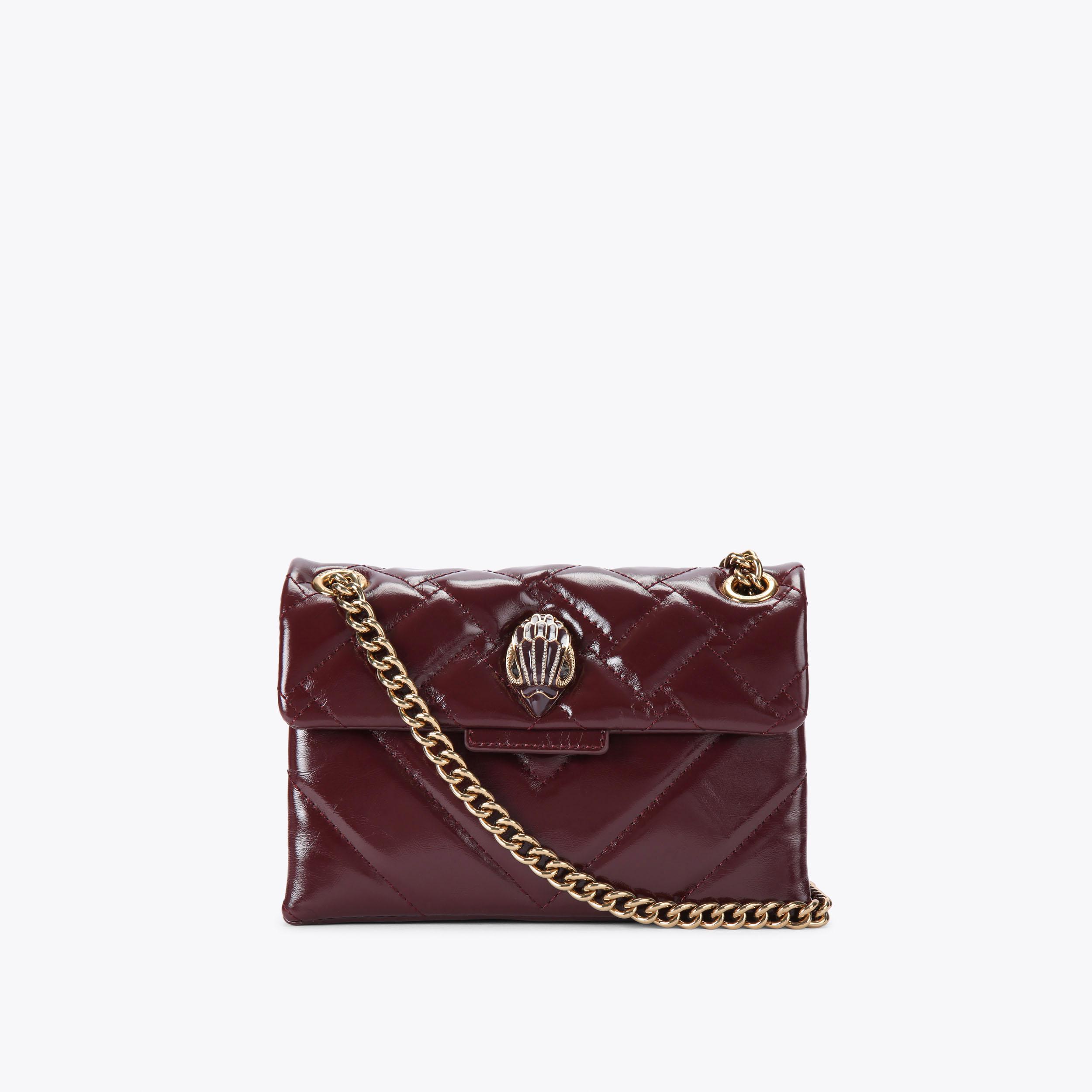 MINI KENSINGTON E Wine Cross Body Bag by KURT GEIGER LONDON