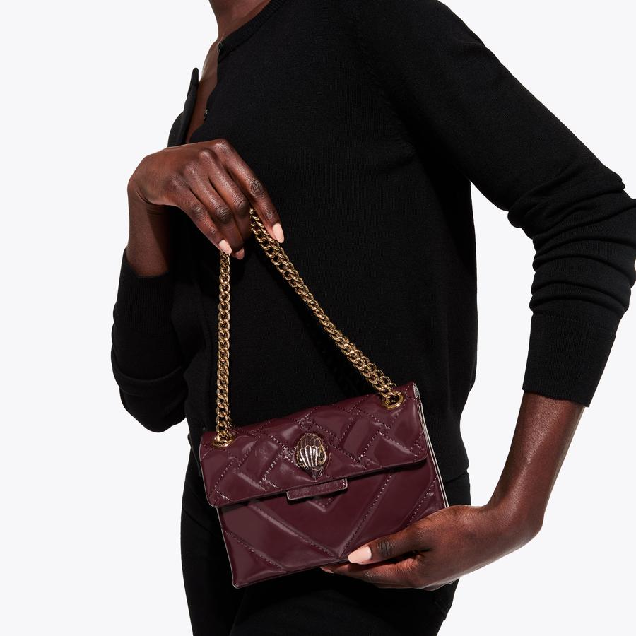 Kurt geiger burgundy bag sale