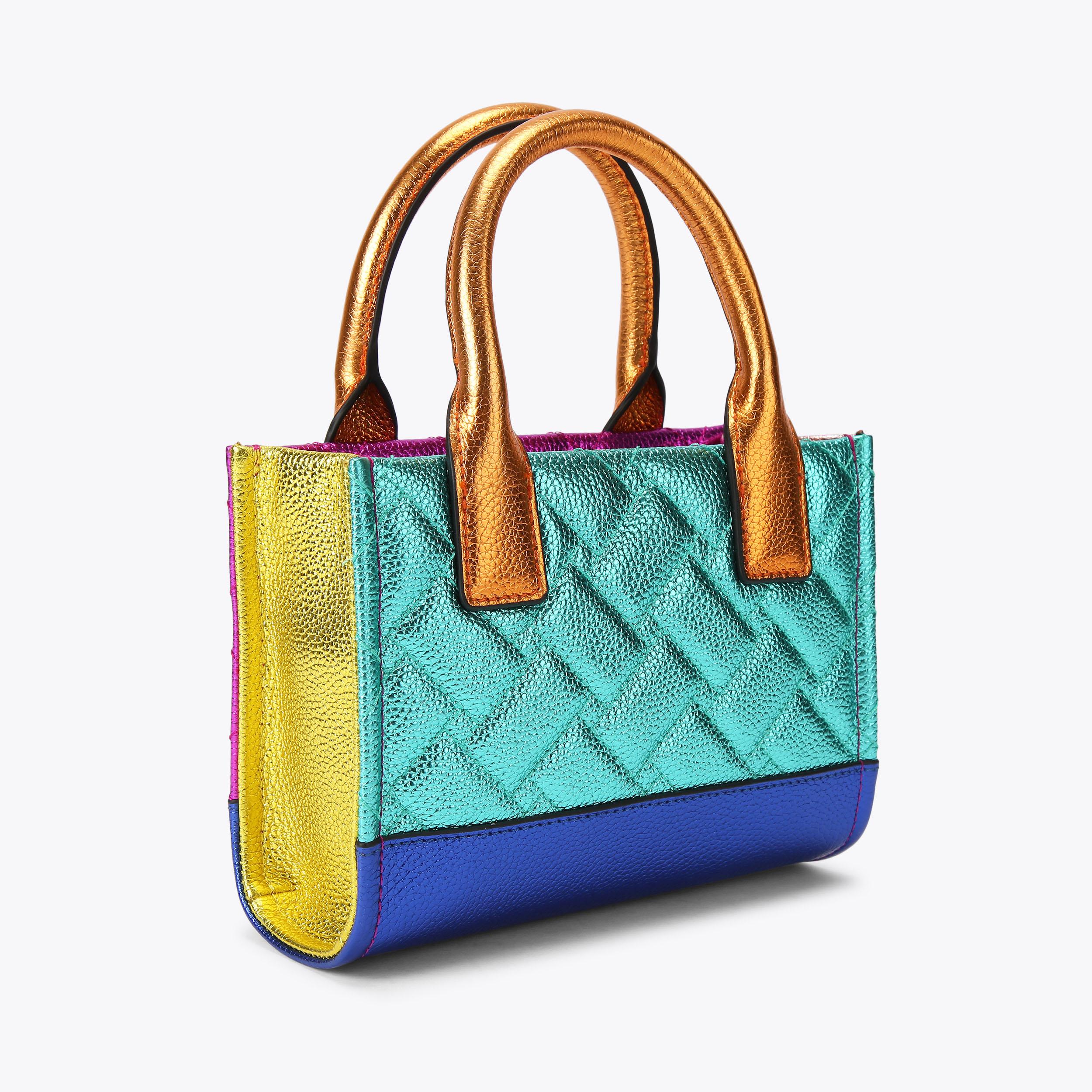 XS KENSINGTON SQ TOTE Rainbow Micro Tote Bag by KURT GEIGER LONDON