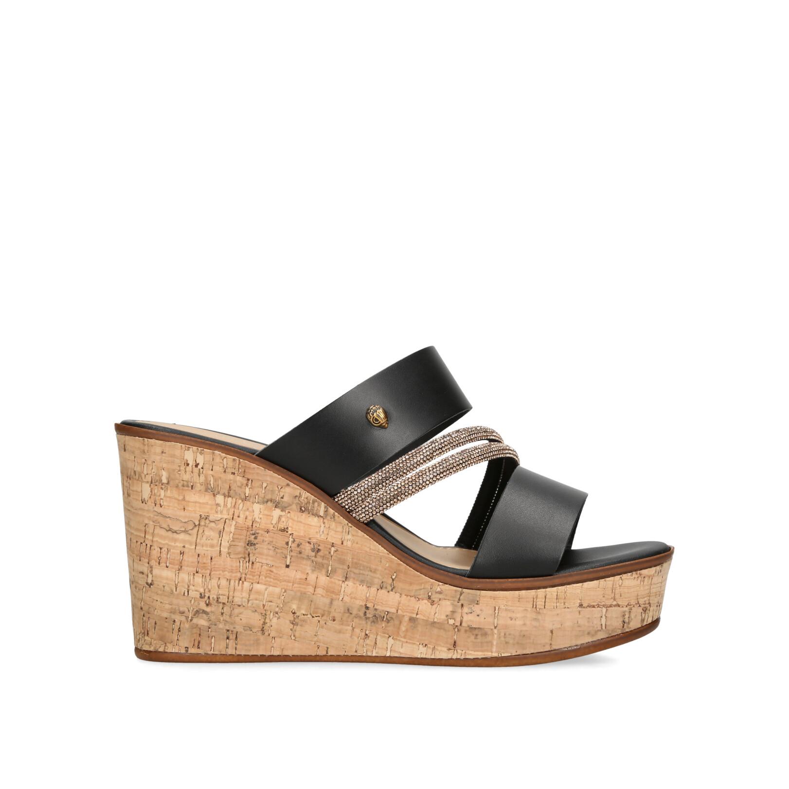 KGL STRAND WEDGE Black Wedges by Kurt Geiger London