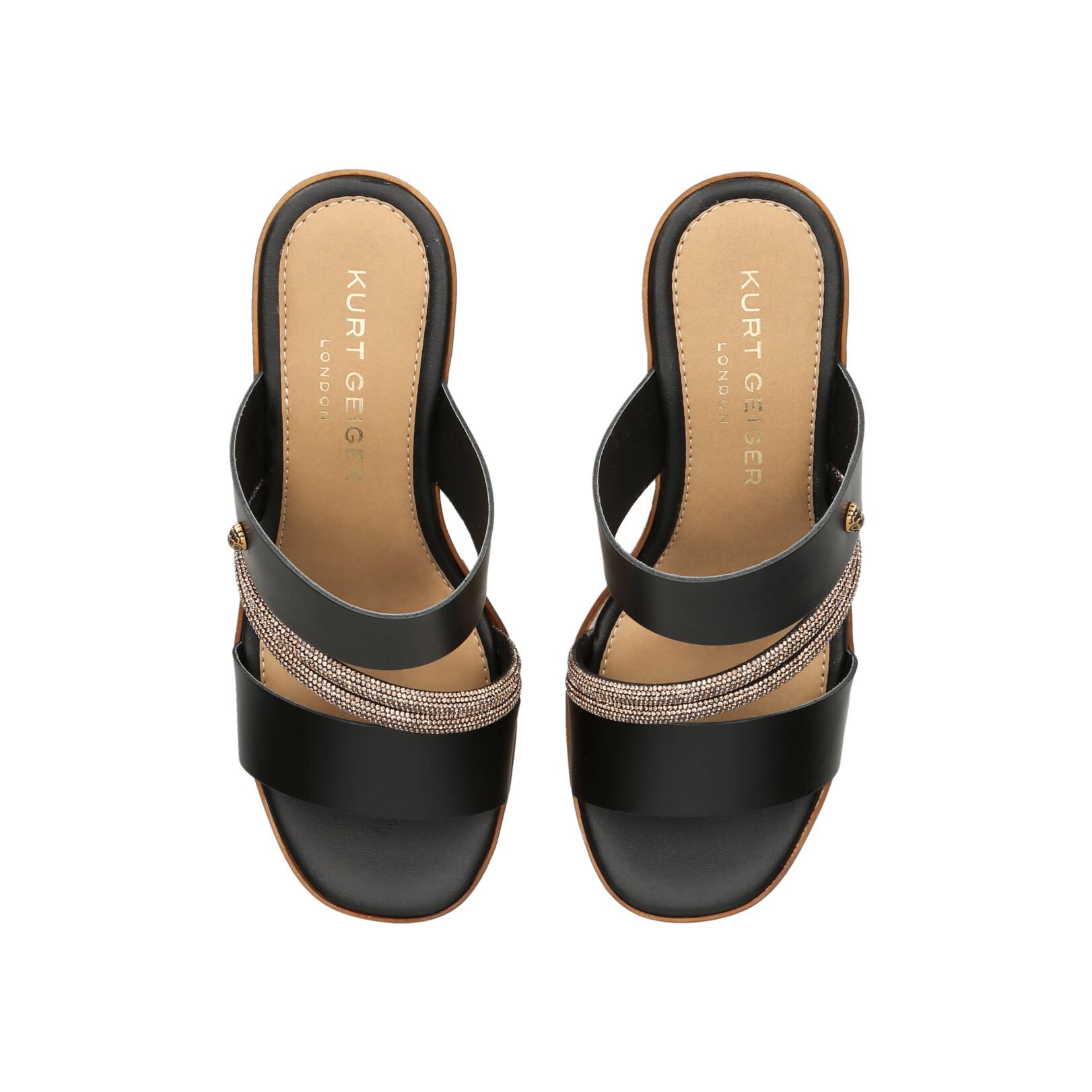 KGL STRAND WEDGE Black Wedges by Kurt Geiger London