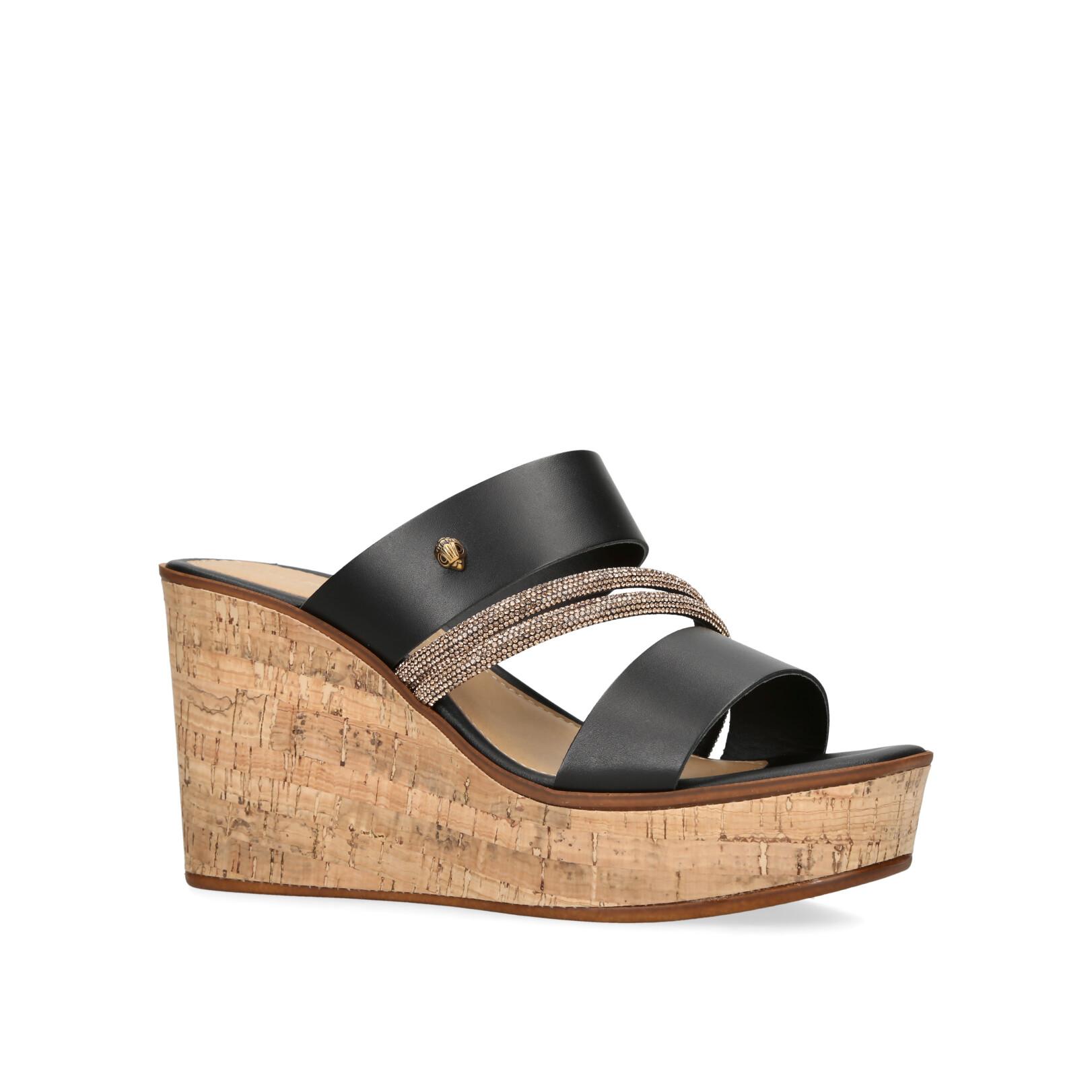 KGL STRAND WEDGE Black Wedges by Kurt Geiger London