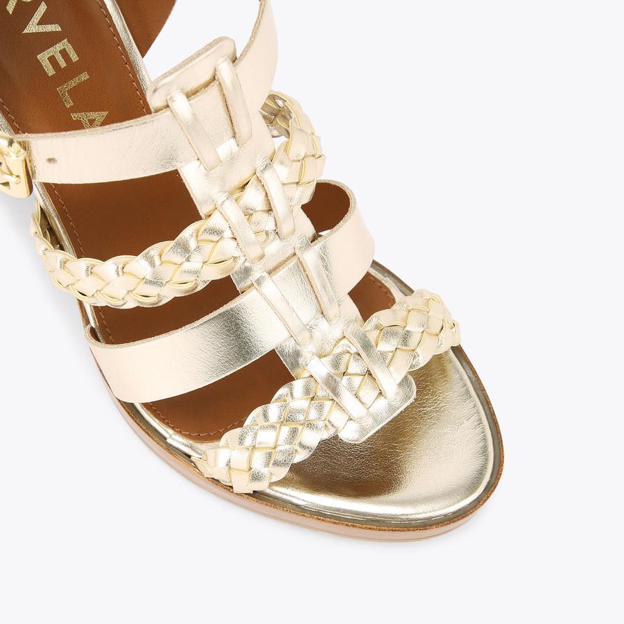 KRILL Gold Leather Heel by CARVELA COMFORT
