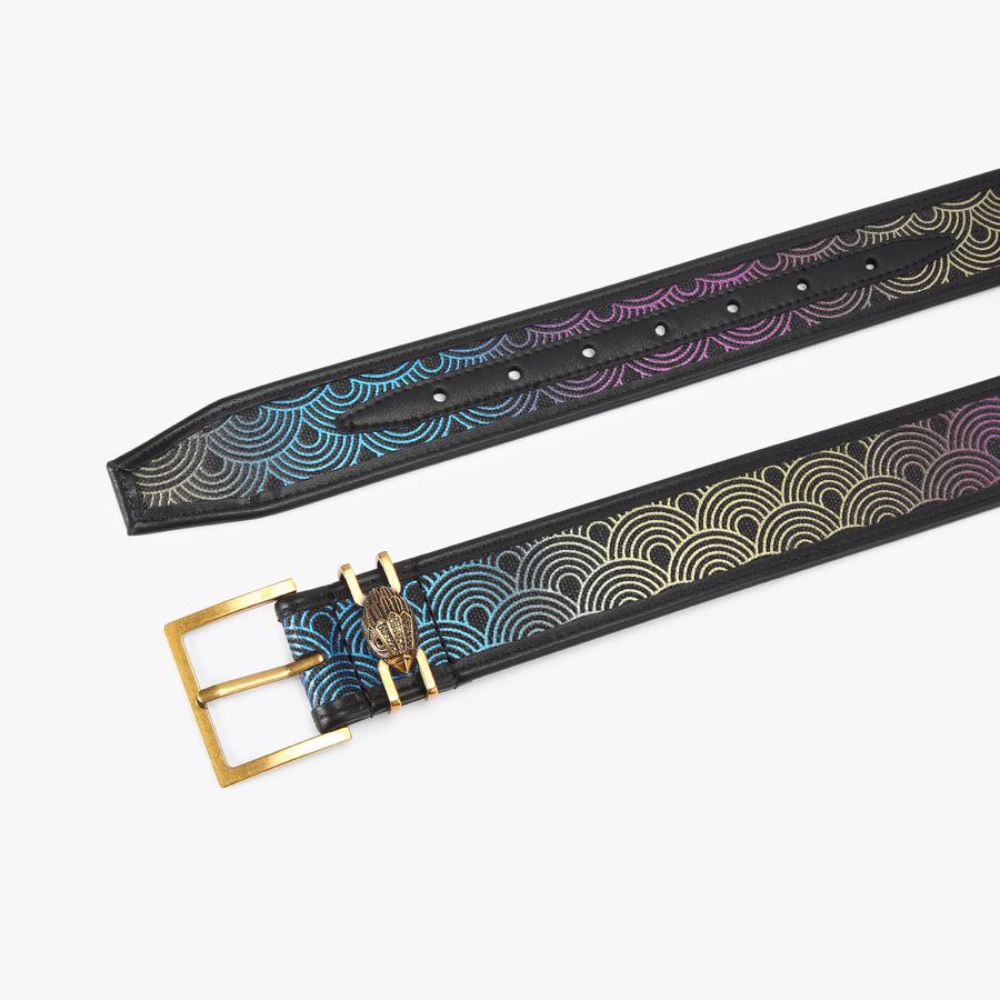 SOUTHBANK 40 BELT Black Canvas Belt by KURT GEIGER LONDON display picture 1