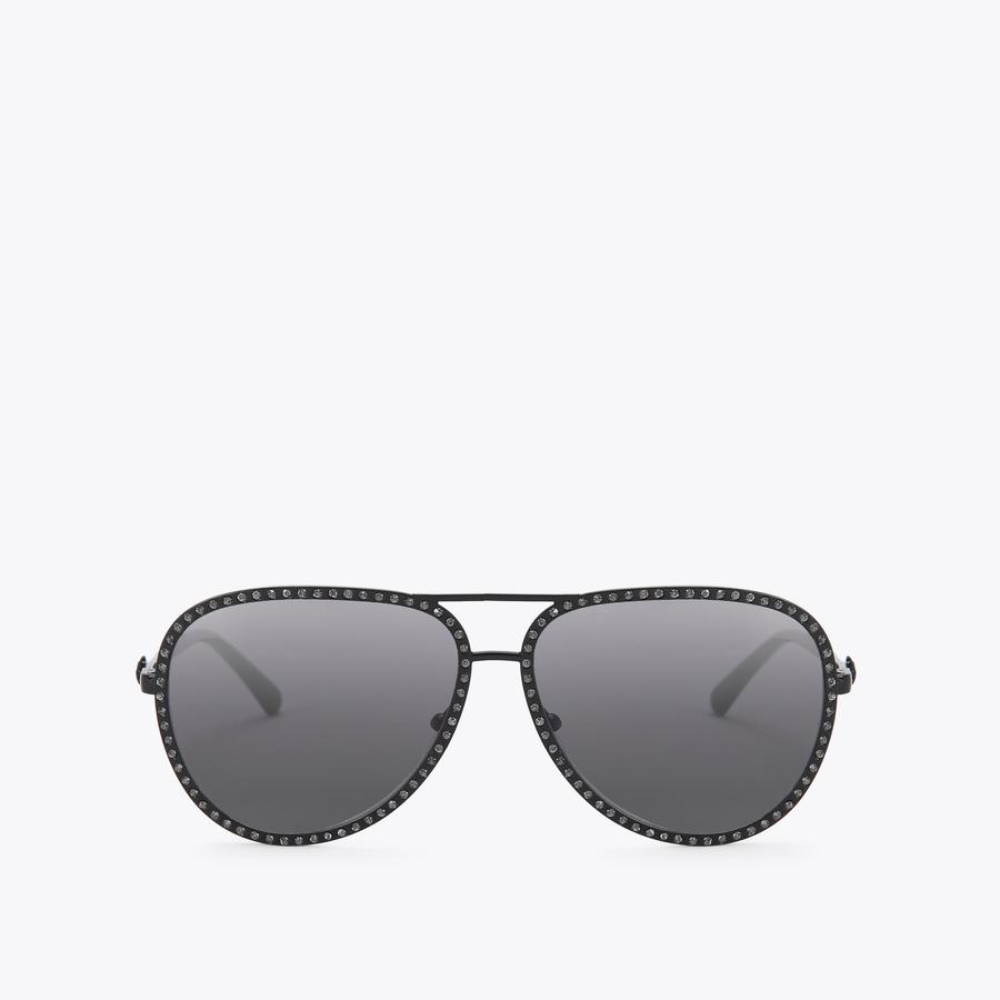 SHOREDITCH LG AVIATOR C Black Tinted Sunglasses by KURT GEIGER LONDON