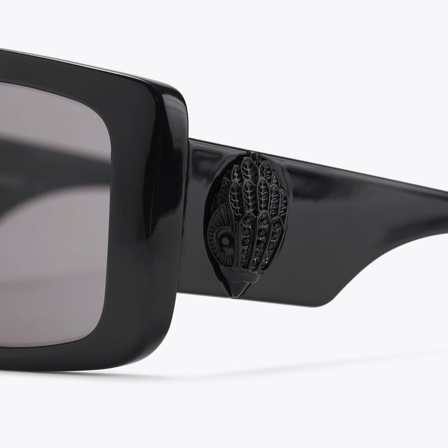 SHOREDITCH LG VISOR Black Visor Sunglasses by KURT GEIGER LONDON SHOREDITCH LG VISOR Black Visor Sunglasses by KURT GEIGER LONDON