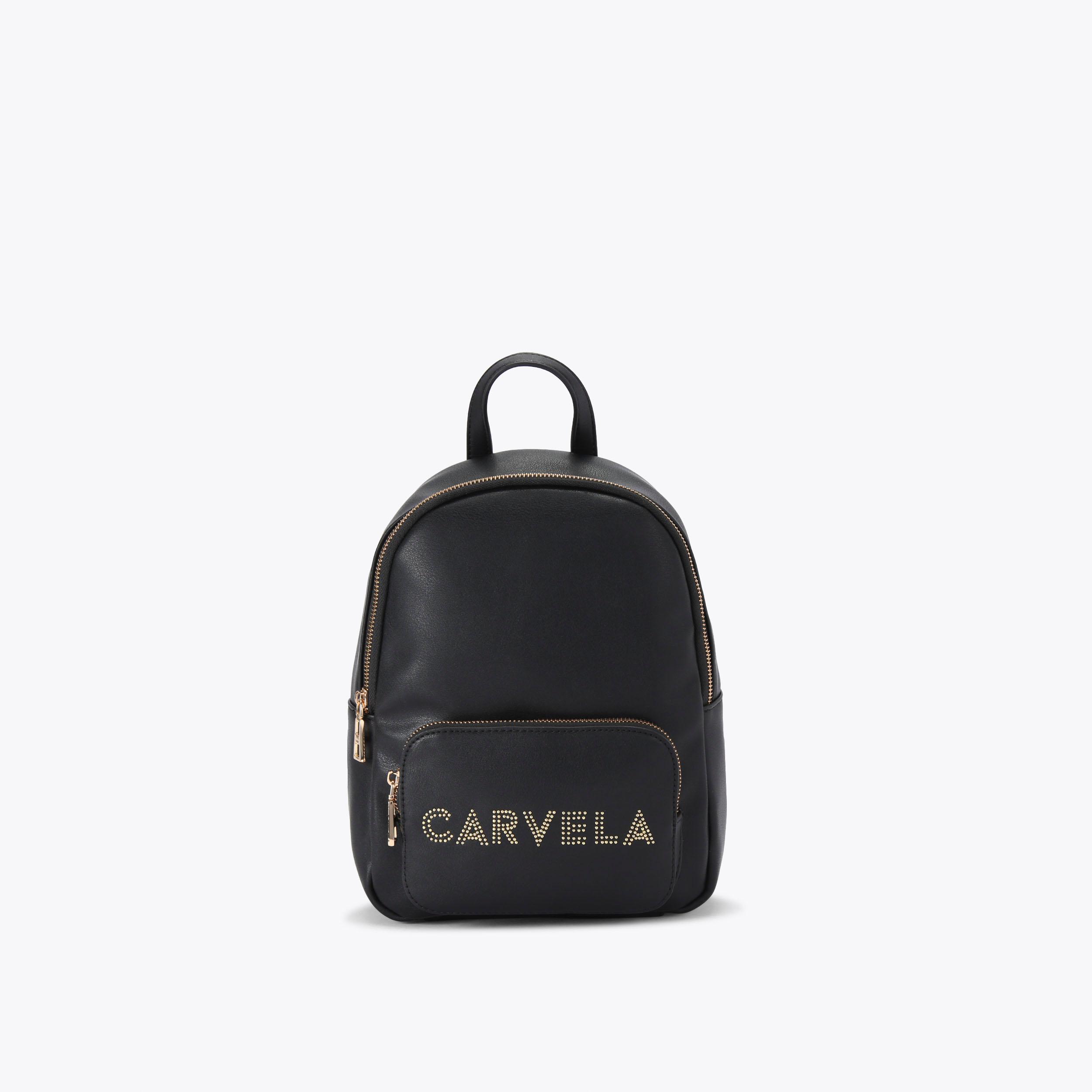 Black carvela backpack hotsell