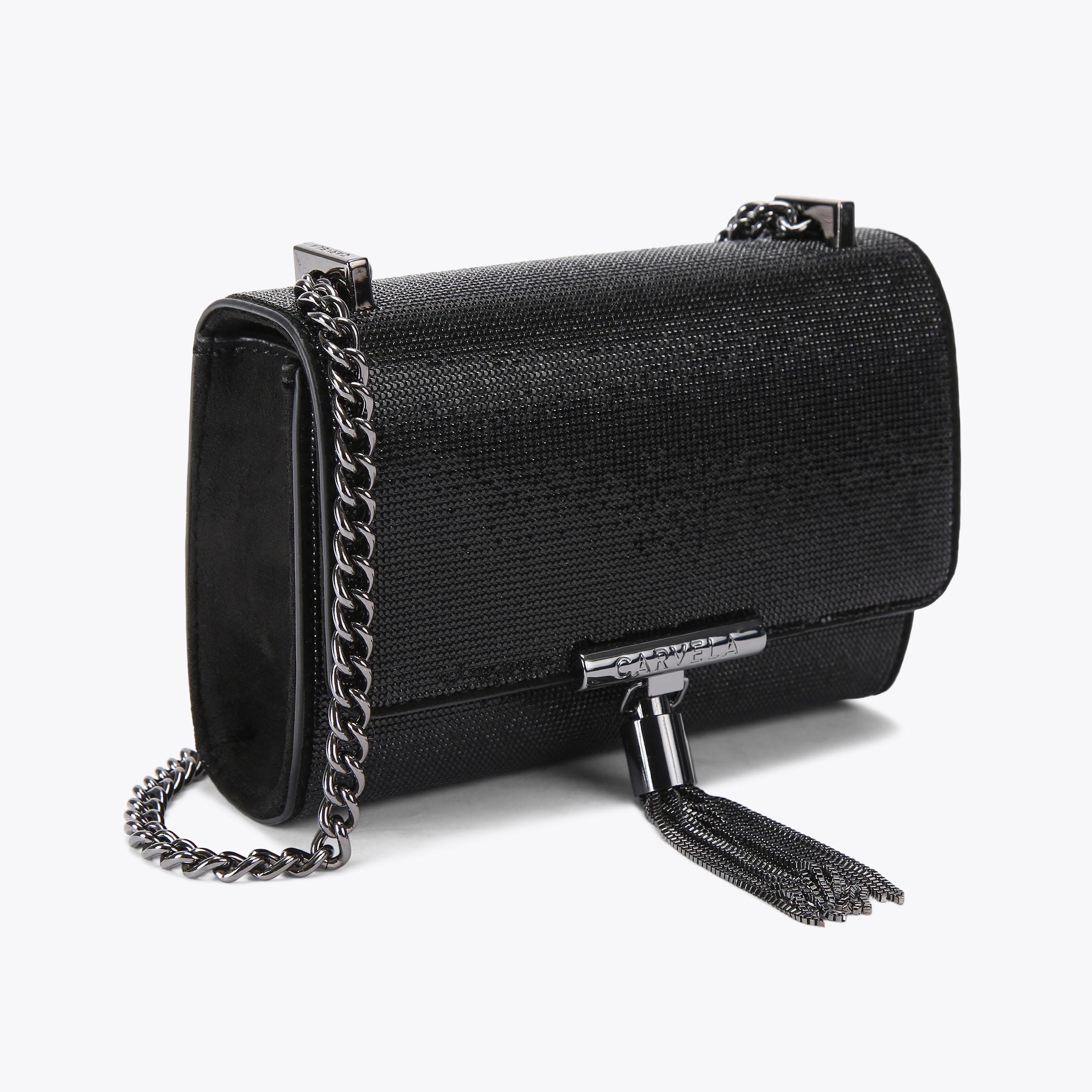 Black tassel cross body bag sale