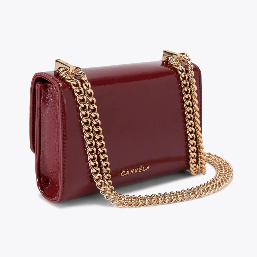 VICTORIA MINI TASSEL Red Tassel Cross Body Bag by CARVELA