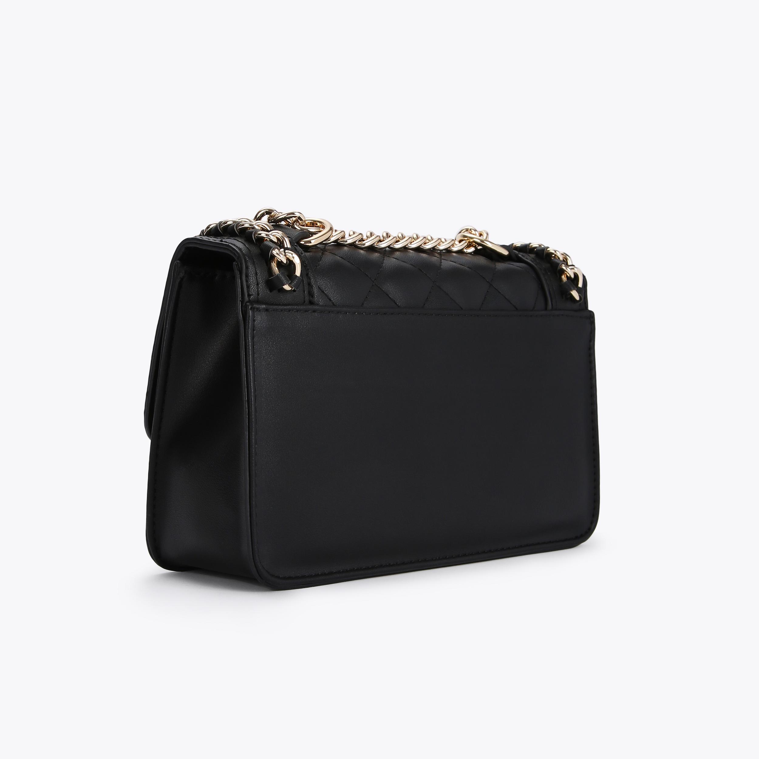 MINI BAILEY X BODY Black Quilted Cross Body Bag by CARVELA
