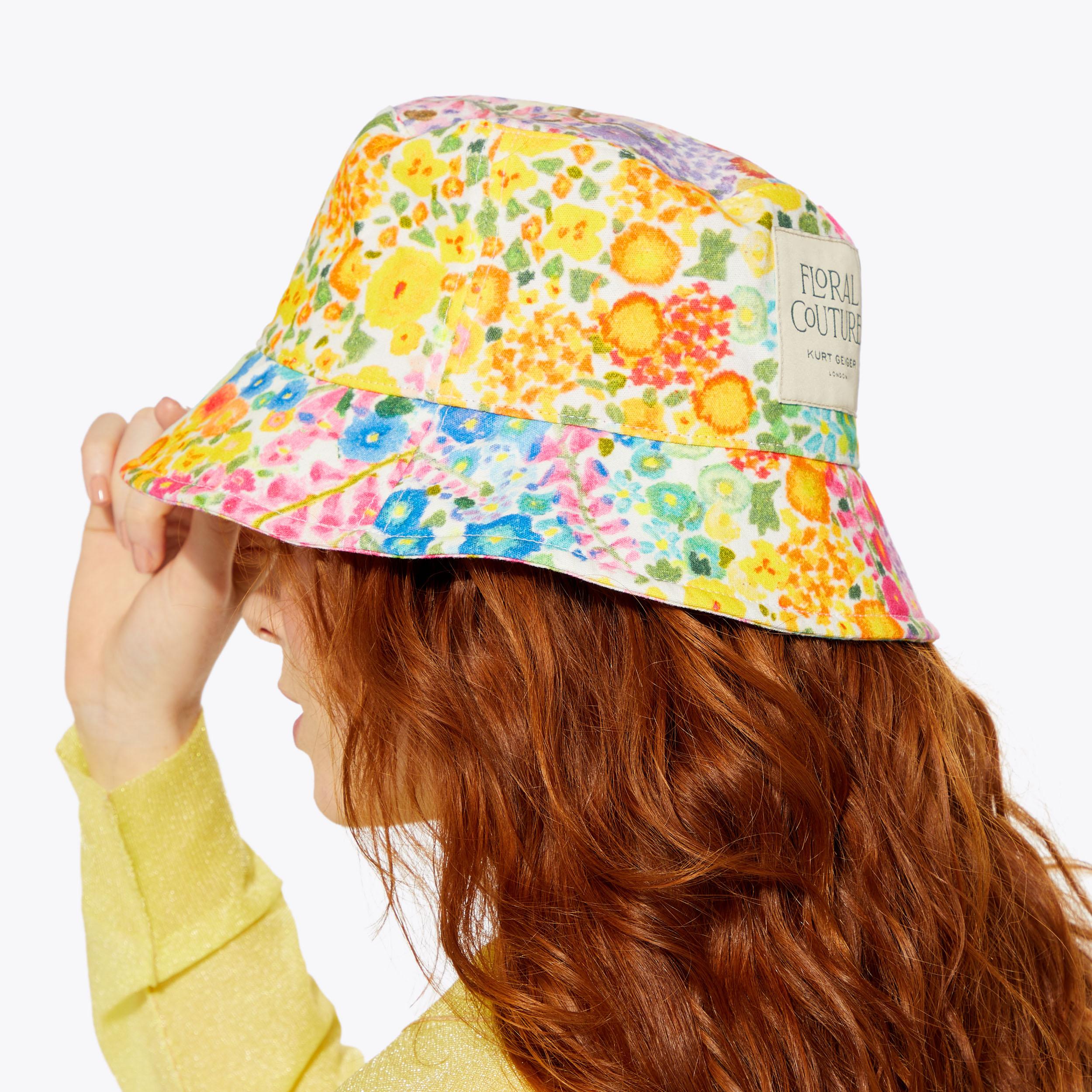 FC BUCKET HAT Floral Couture Bucket Hat by KURT GEIGER LONDON