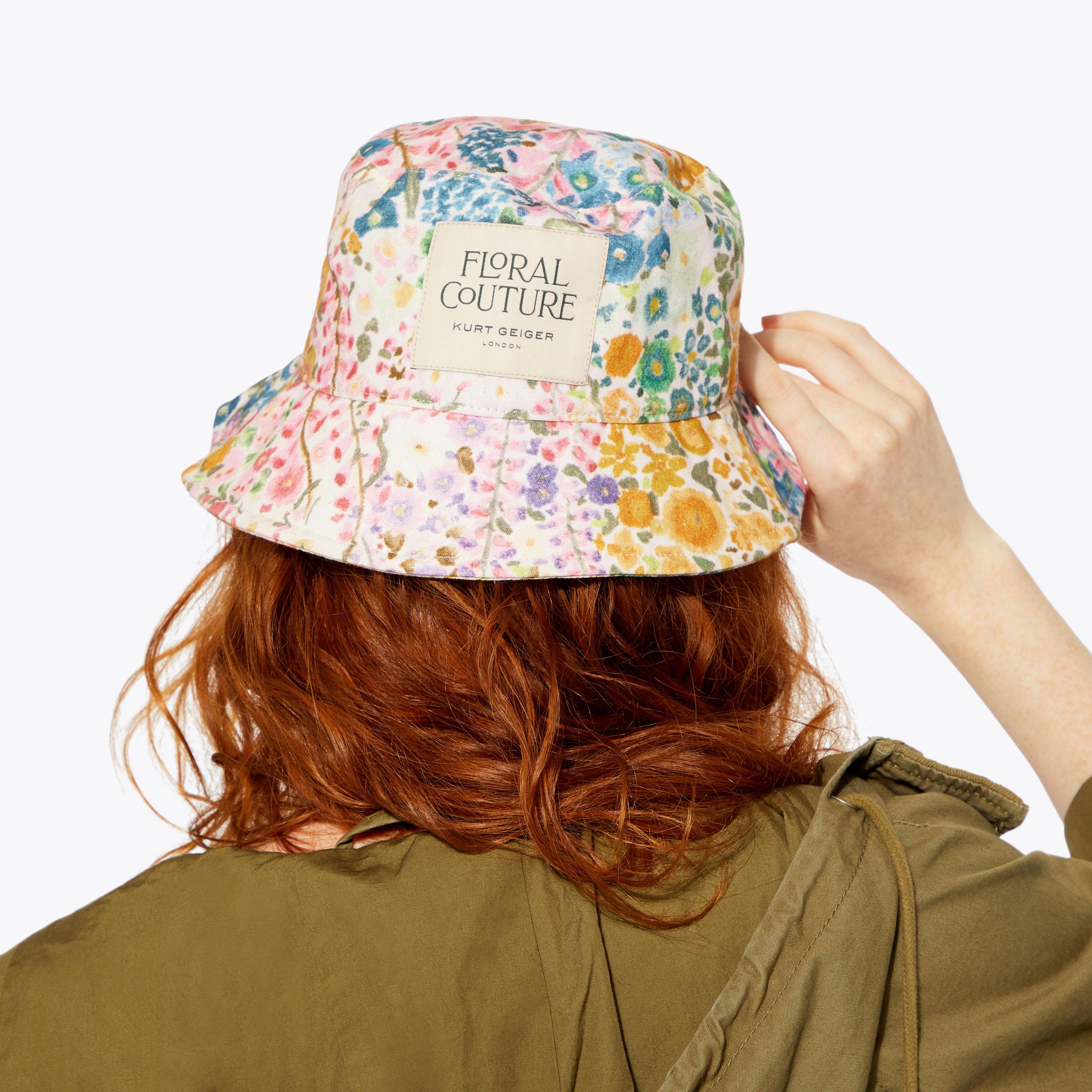 FC BUCKET HAT Floral Couture Bucket Hat by KURT GEIGER LONDON FC BUCKET HAT Floral Couture Bucket Hat by KURT GEIGER LONDON