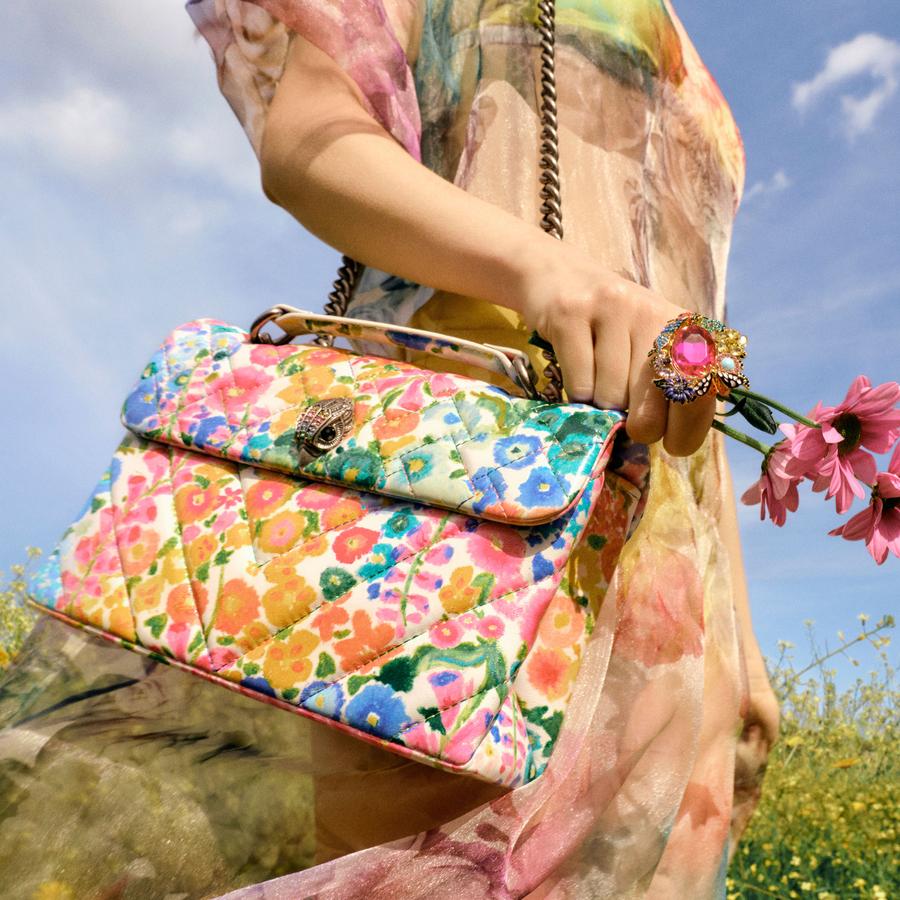 Louren flower jacquard clutch bag バッグ