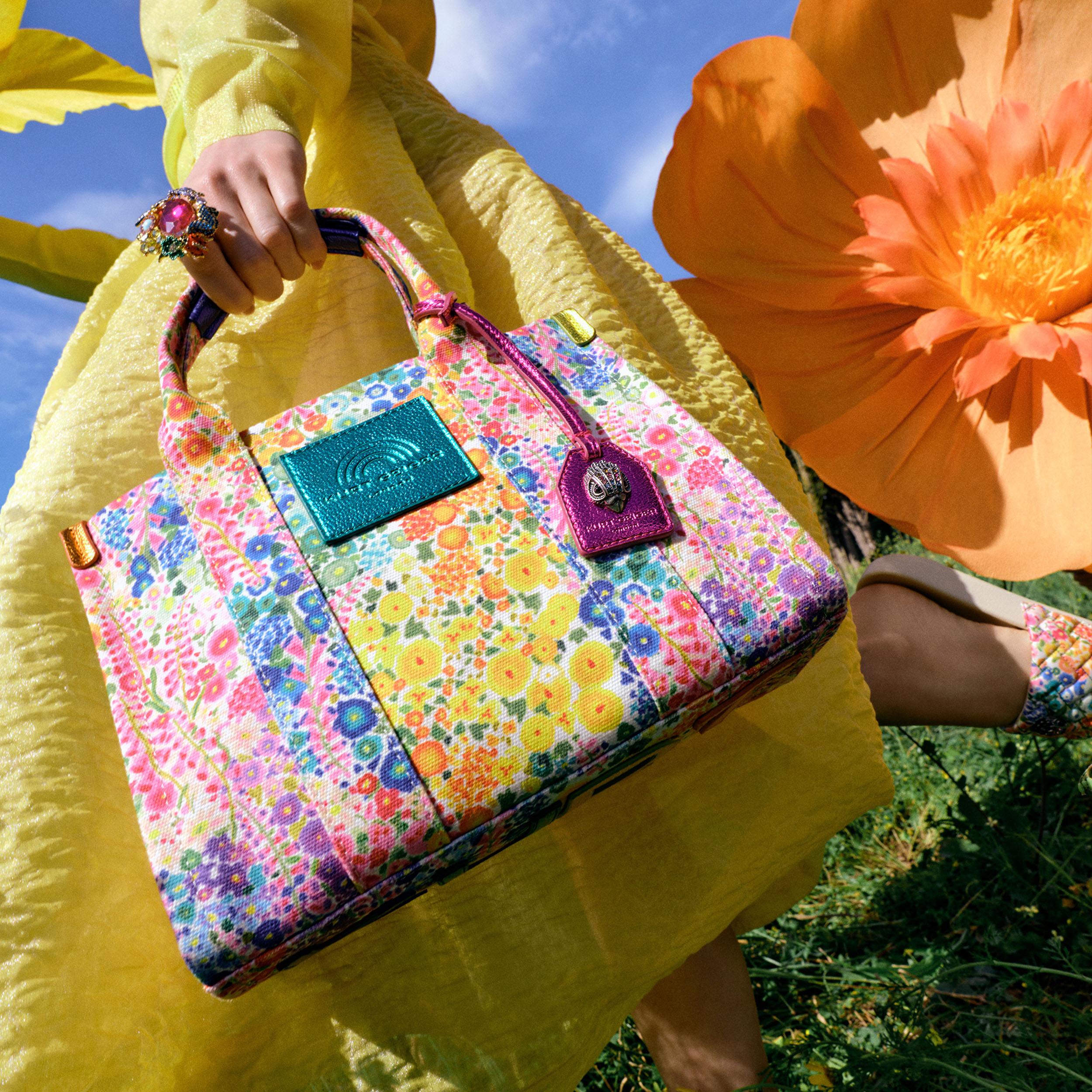 FC SMALL SOUTHBANK TOTE Floral Couture Small Tote Bag by KURT GEIGER LONDON