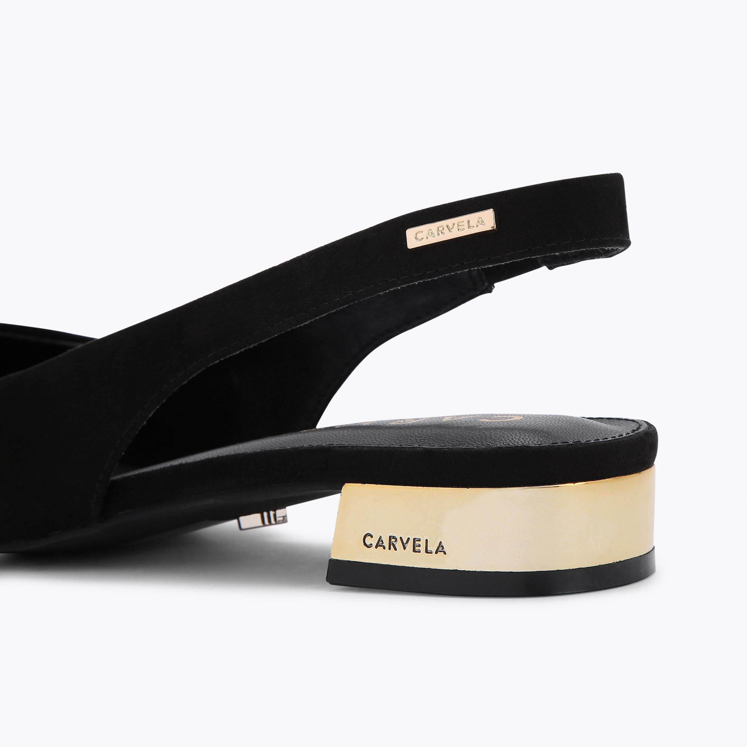 carvela black flats