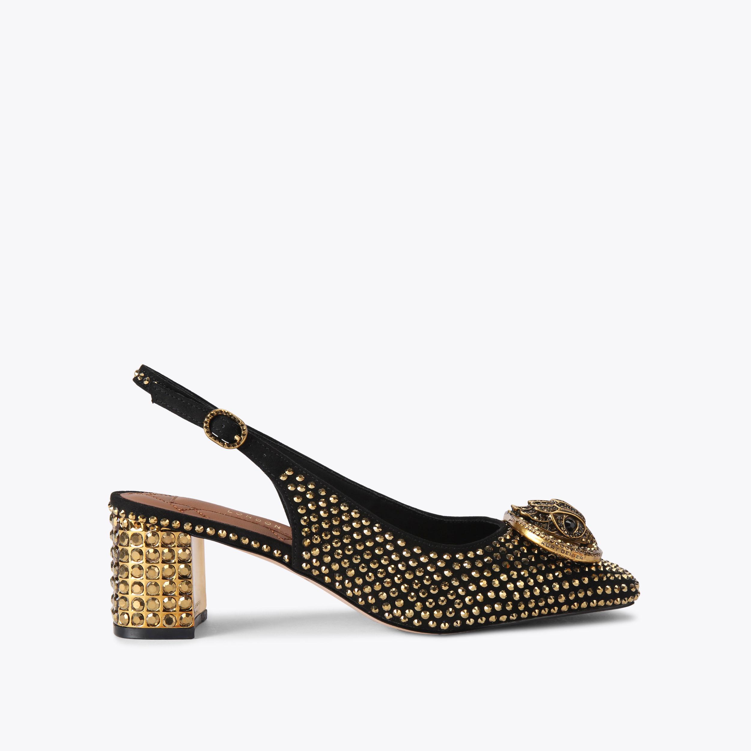 Chelsea Block Sling Back Heel