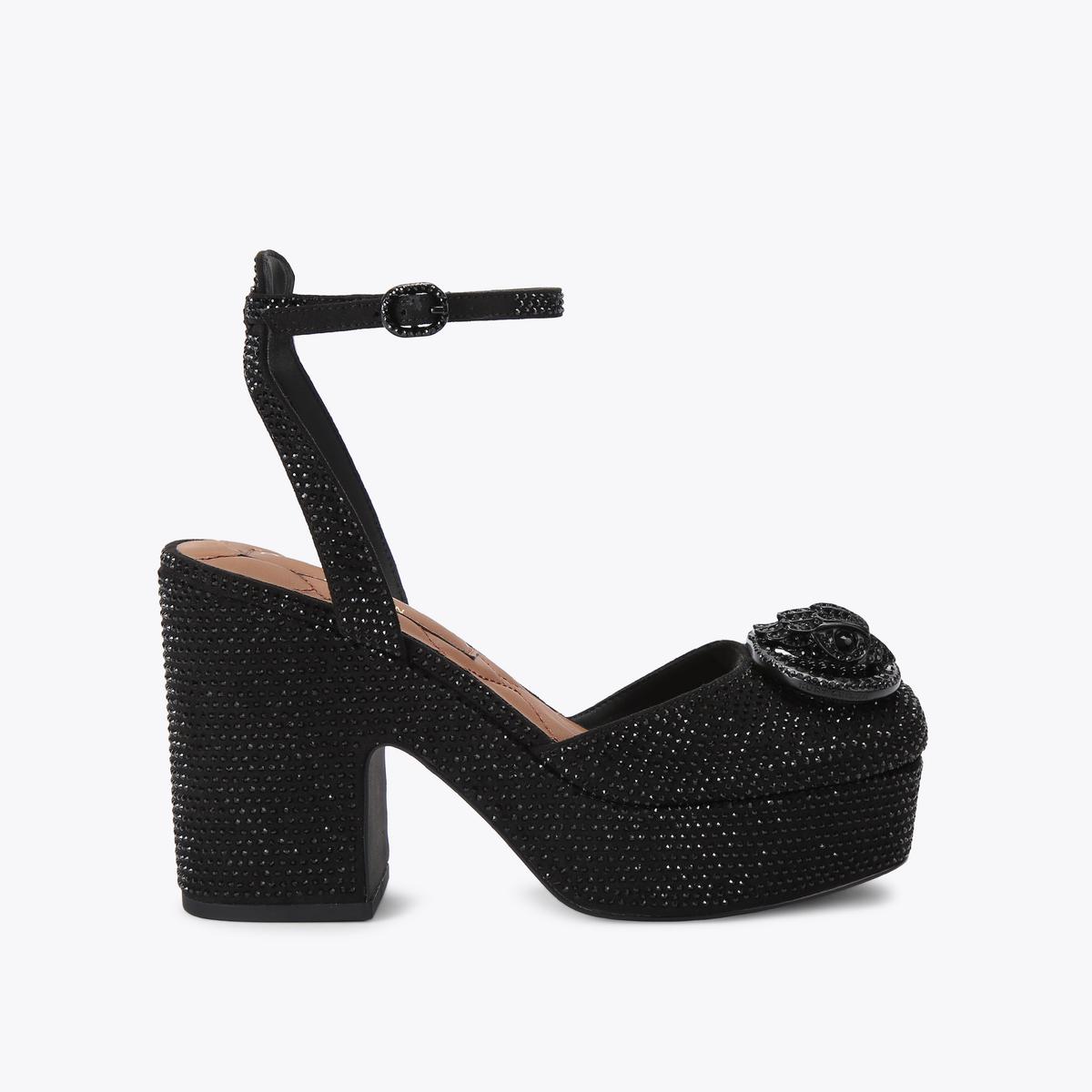 Chelsea Closed Platform Heel - black
