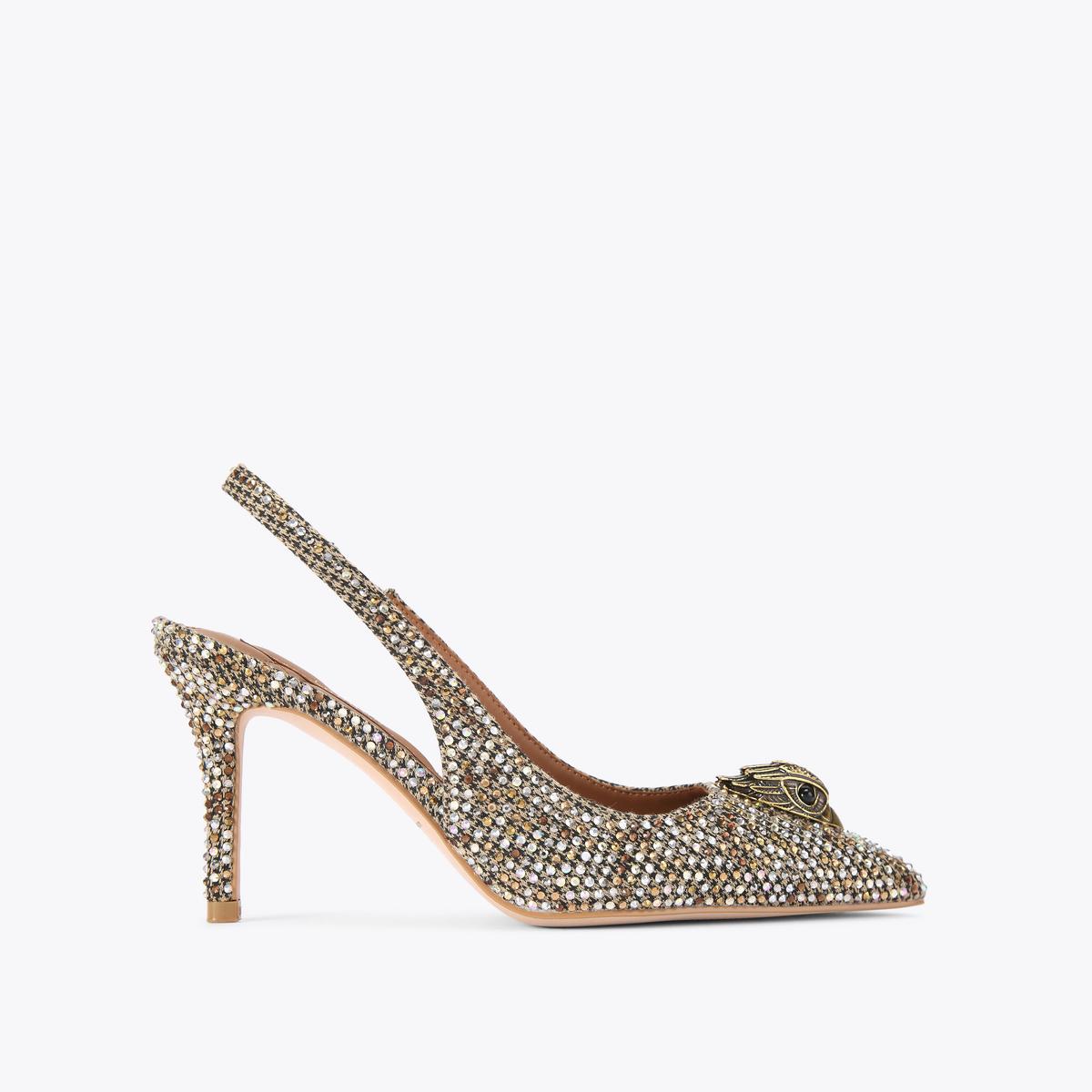 Belgravia High Sling Heel - beige