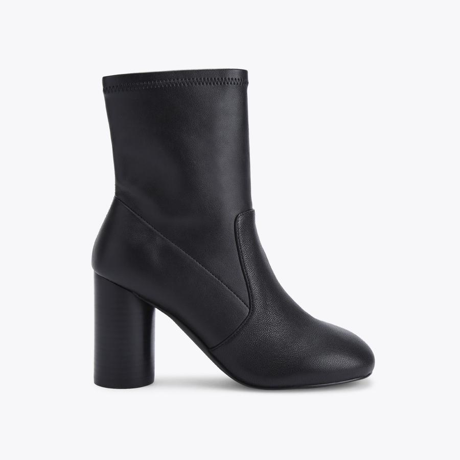 Black long ankle boots hotsell