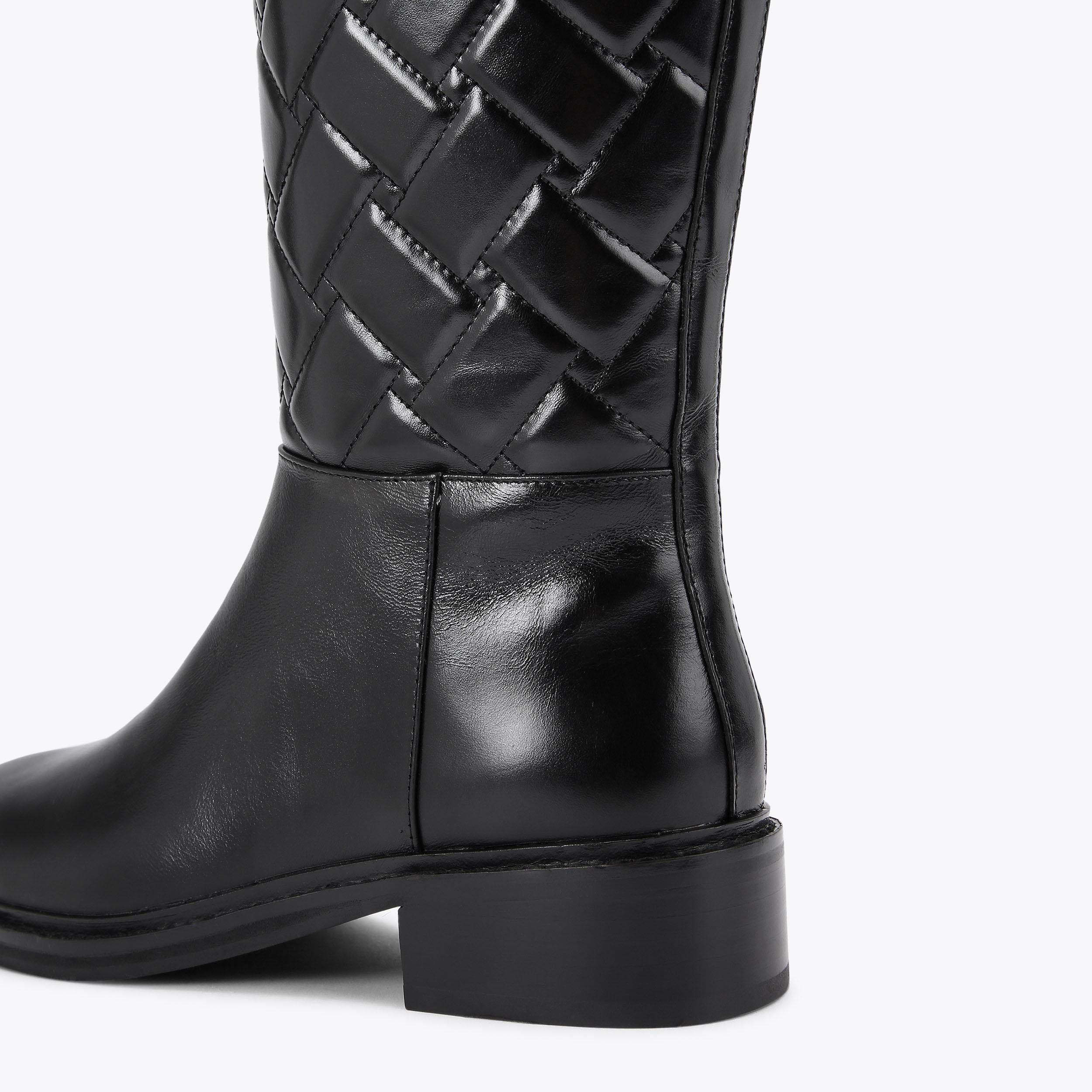 Black leg boots best sale