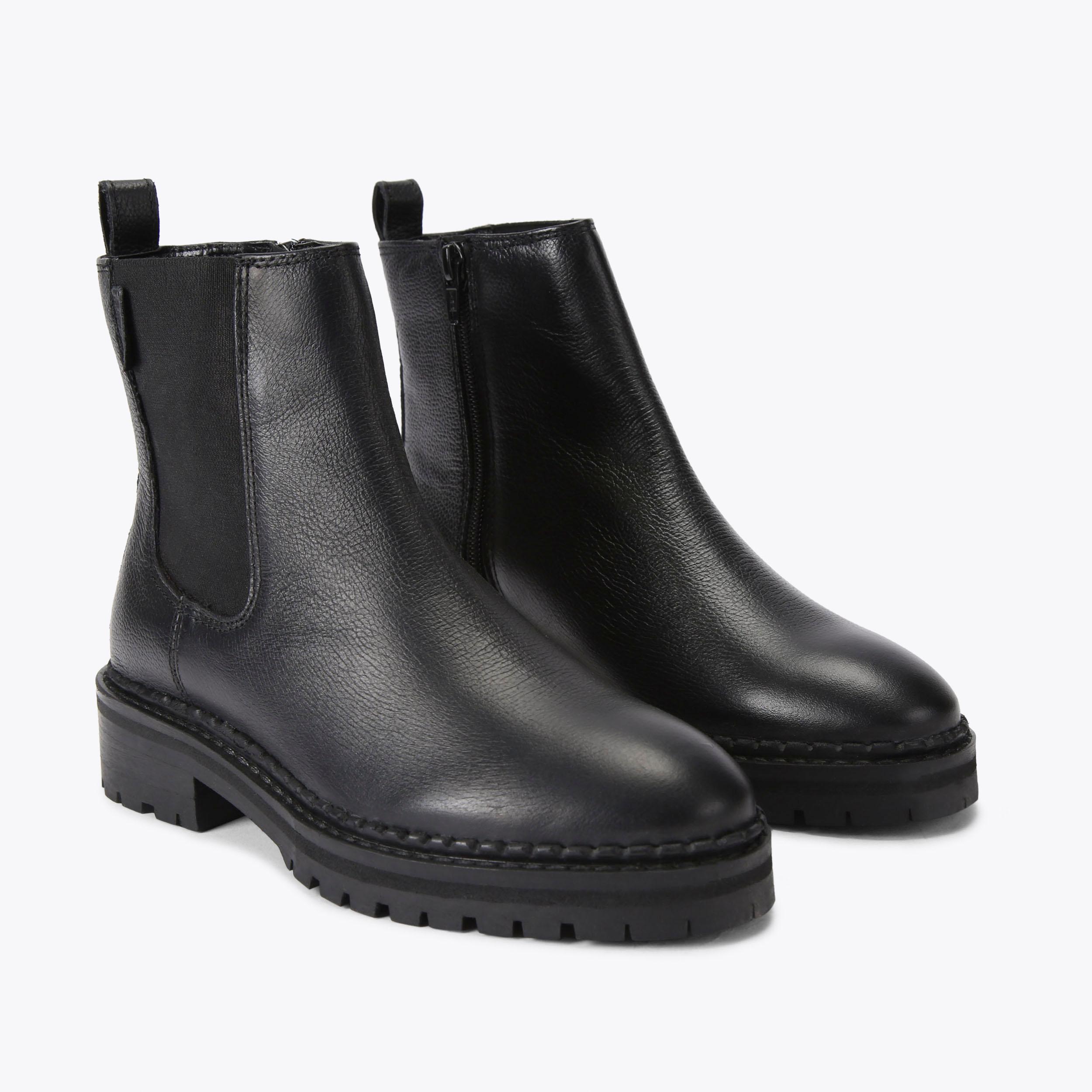 COMPANION Textured Leather Ankle Boot by CARVELA