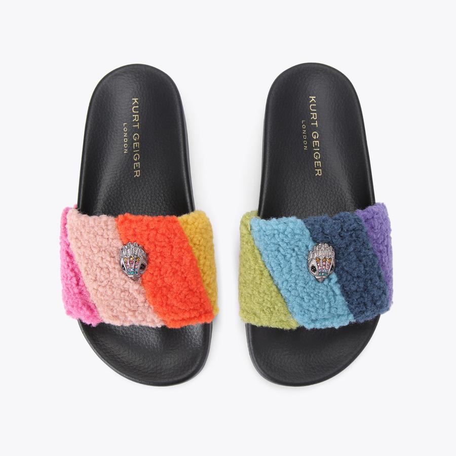 MEENA TEDDY Rainbow Borg Slip On Sandal by KURT GEIGER LONDON