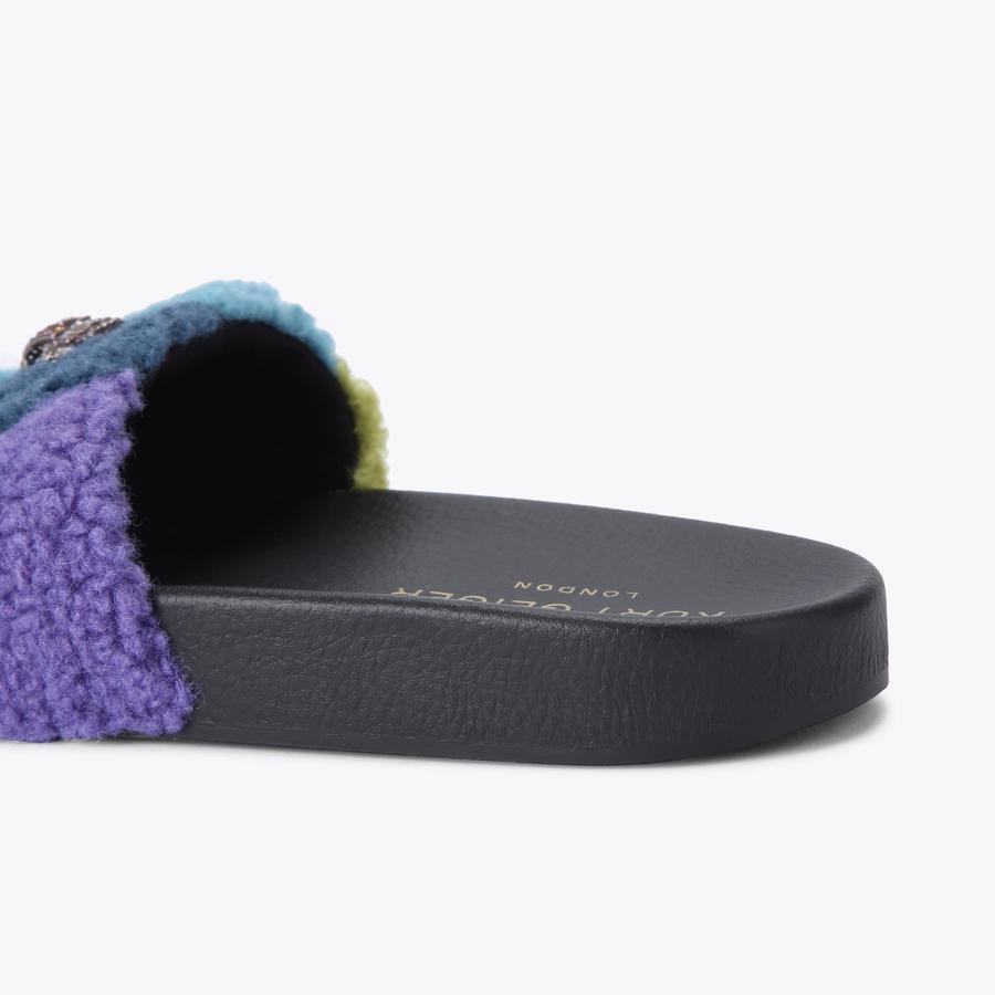 MEENA TEDDY Rainbow Borg Slip On Sandal by KURT GEIGER LONDON