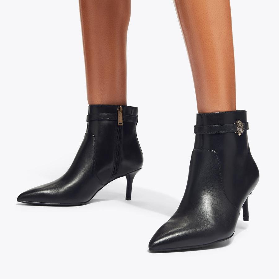 KENSINGTON FLEXI ANKLE Black Heeled Ankle Boot by KURT GEIGER LONDON