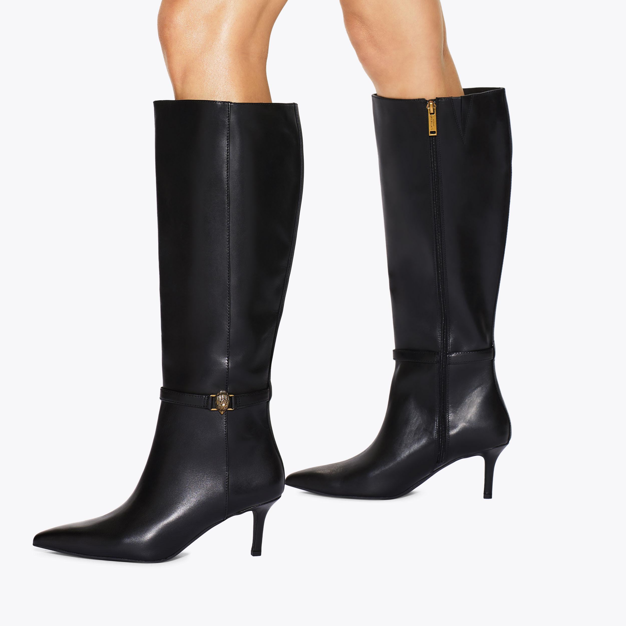 KENSINGTON FLEXI KNEE Black Knee High Boot by KURT GEIGER LONDON