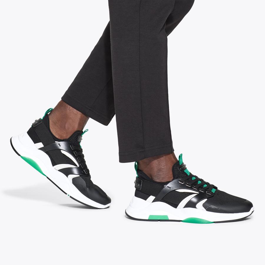 RICHMOND RUNNER Green Lace Up Trainer by KURT GEIGER LONDON