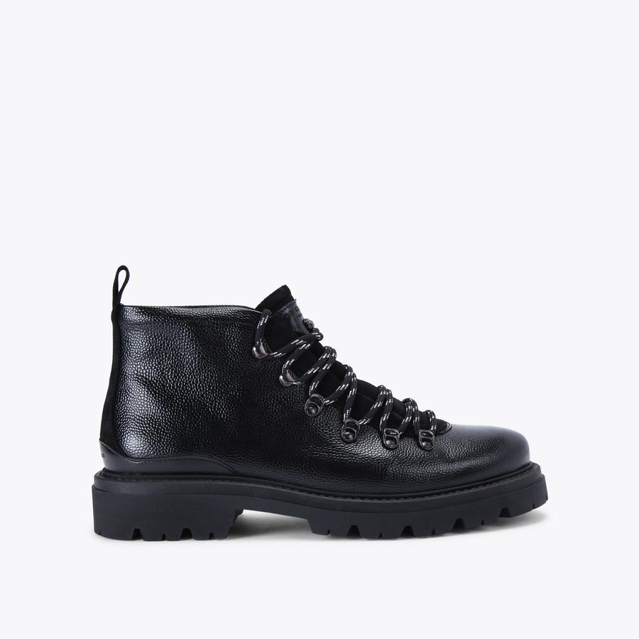 CONISTON BOOT Black Leather Ankle Boot by KURT GEIGER LONDON