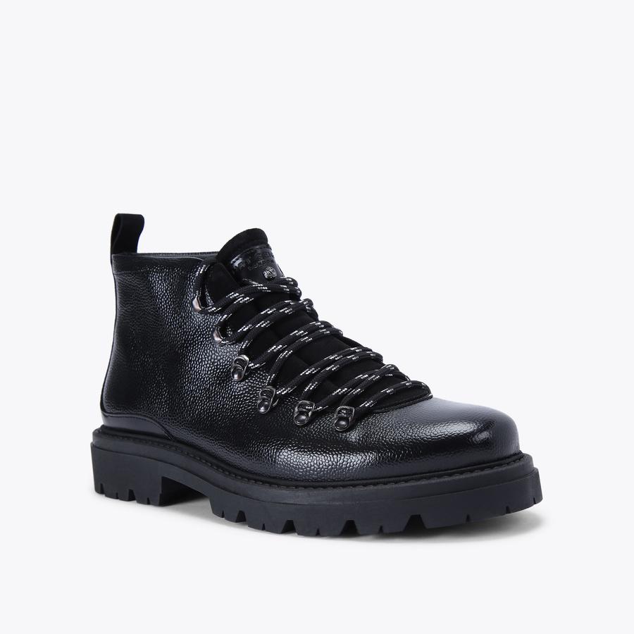 CONISTON BOOT Black Leather Ankle Boot by KURT GEIGER LONDON