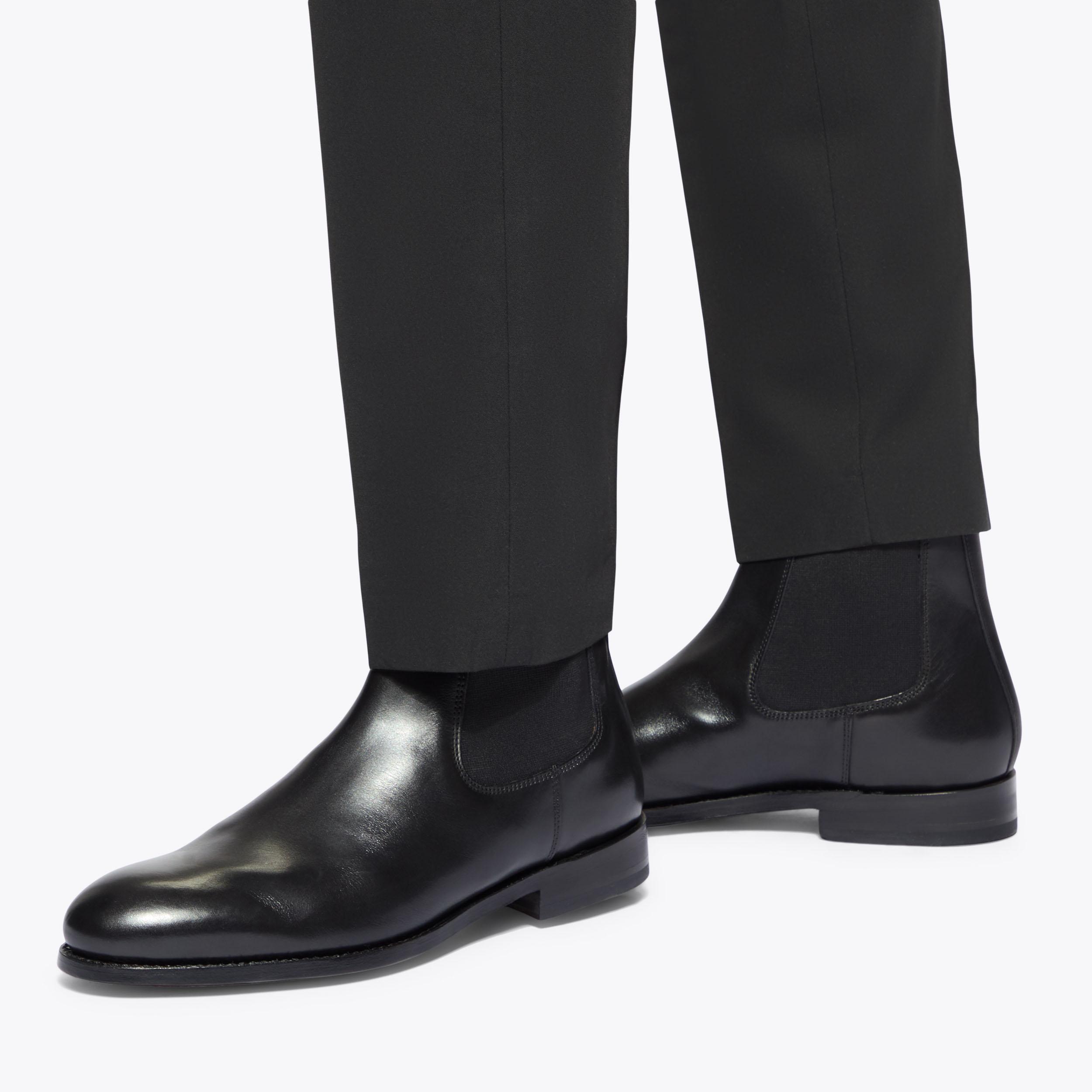SLOANE CHELSEA BOOT GW Black Leather Chelsea Boot by KURT GEIGER LONDON