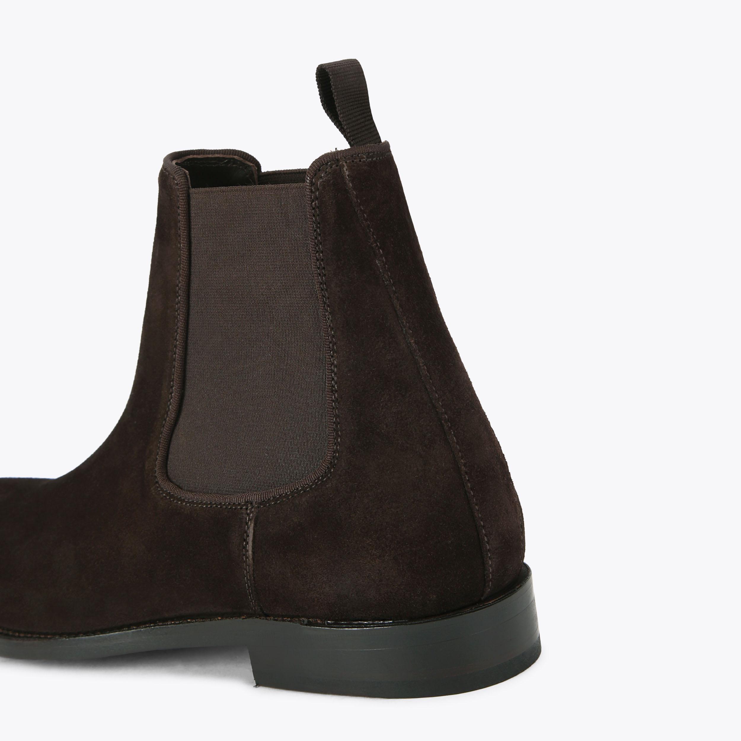 SLOANE CHELSEA BOOT GW Brown Suede Chelsea Boot by Kurt Geiger London
