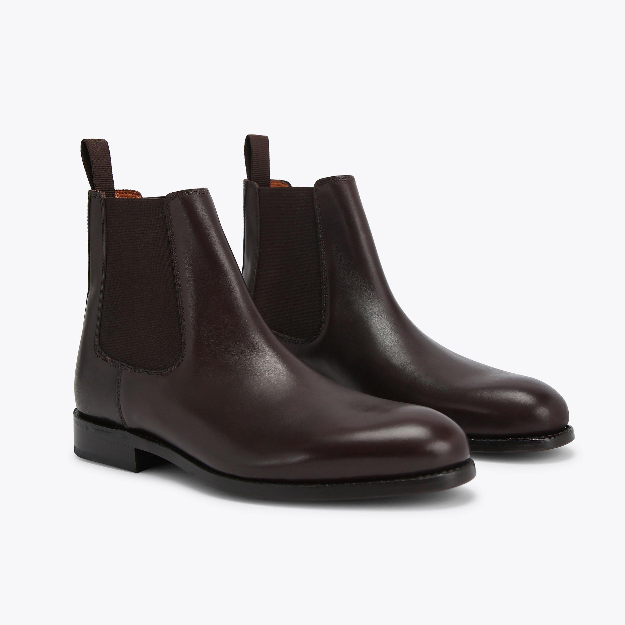 SLOANE CHELSEA BOOT GW Dark Brown Leather Chelsea Boot by KURT GEIGER ...