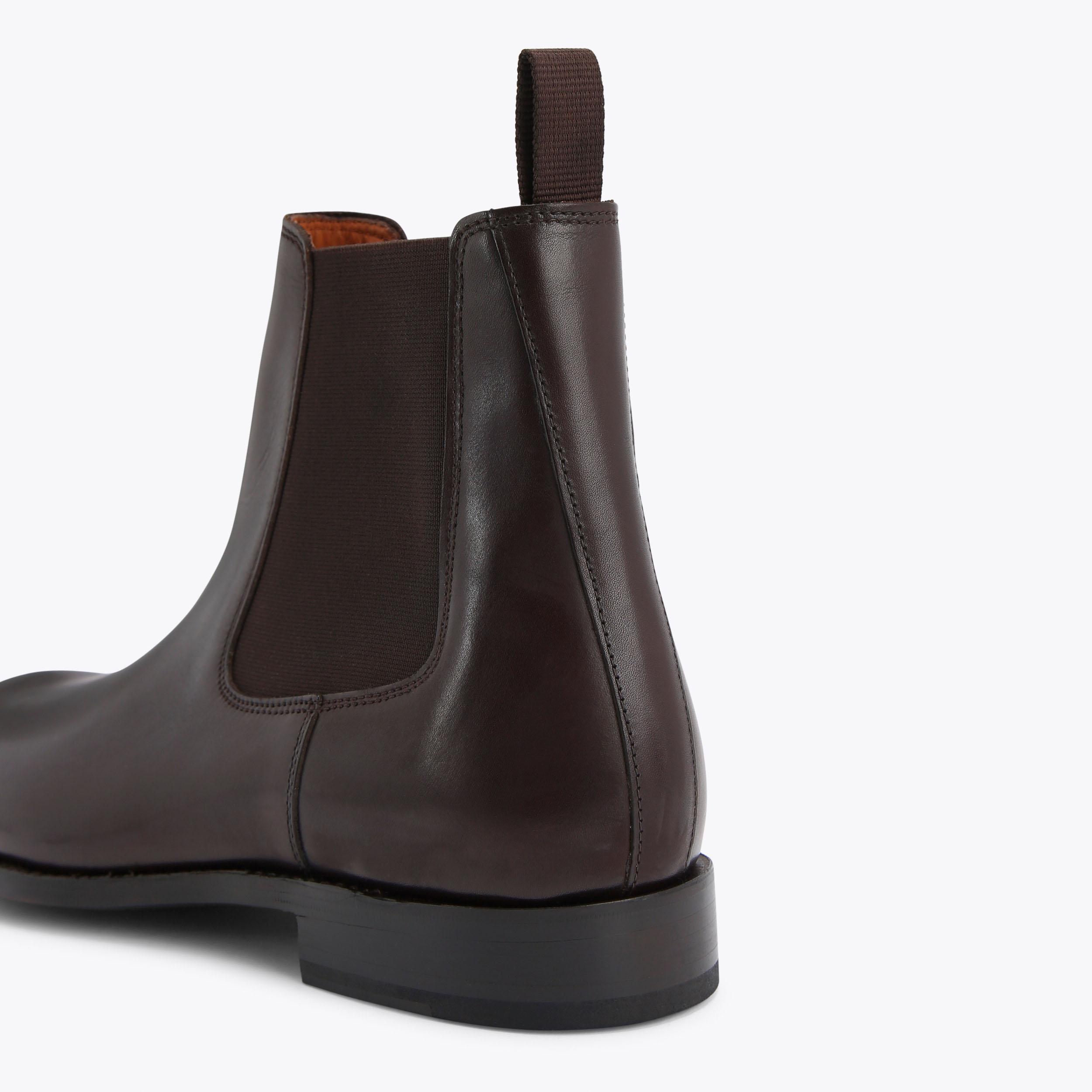 SLOANE CHELSEA BOOT GW Dark Brown Leather Chelsea Boot by KURT GEIGER ...