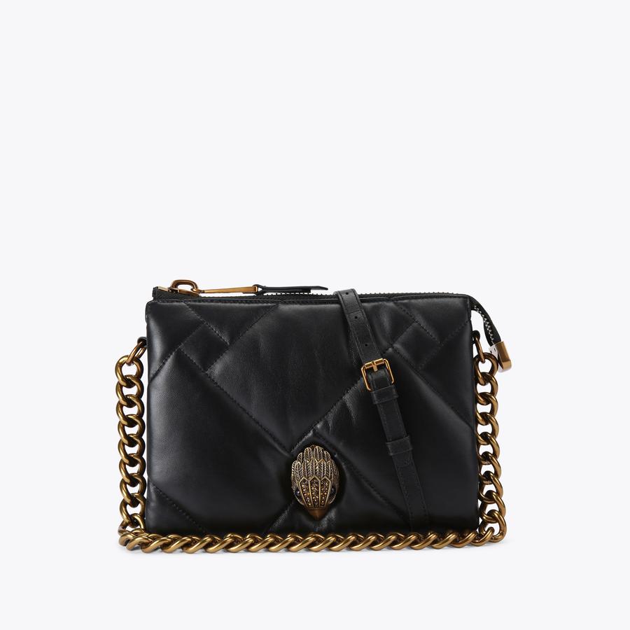 KENSINGTON PUFF 3 POUCH Black Pouch Bag by KURT GEIGER LONDON
