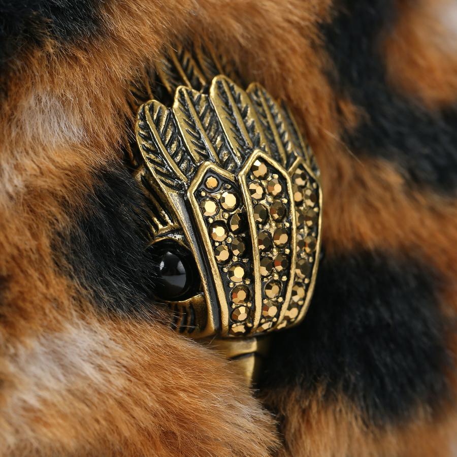 SM KENSINGTON BELTBAG Leopard Print Faux Fur Belt Bag by KURT GEIGER LONDON