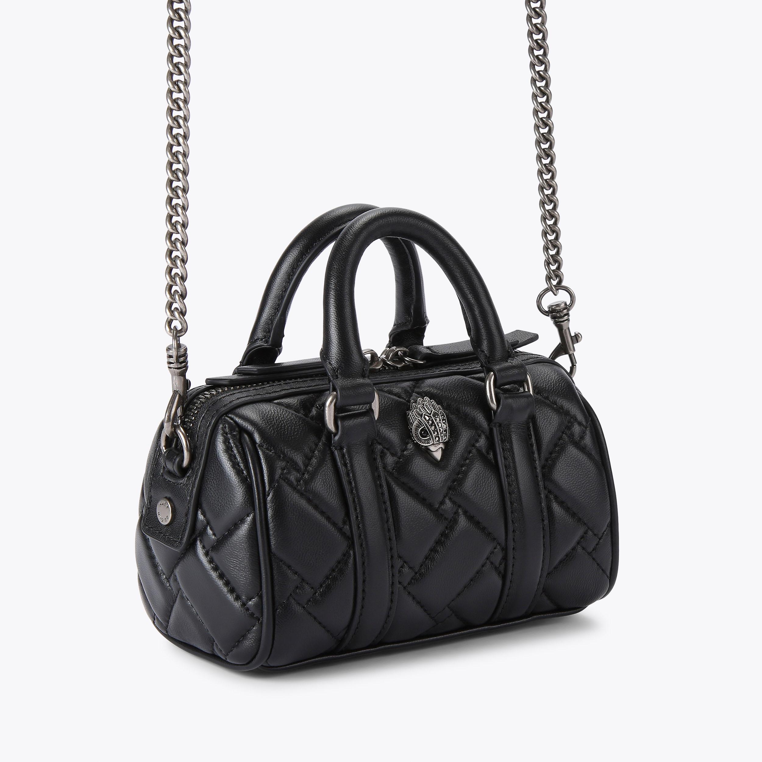 XS KENSINGTON BOSTON Black Boston Bowling Bag by KURT GEIGER