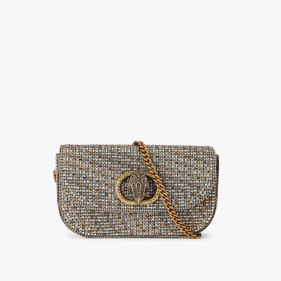 KB30　G/X SM CHELSEA XBODY Crystal Houndstooth Cross Body Bag by KURT GEIGER