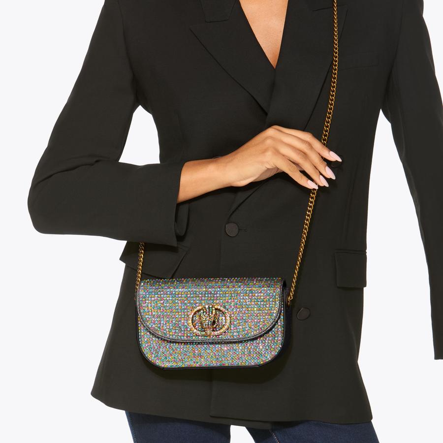 SM CHELSEA XBODY Multi-Colour Cross Body Bag by KURT GEIGER LONDON SM CHELSEA XBODY Multi-Colour Cross Body Bag by KURT GEIGER LONDON