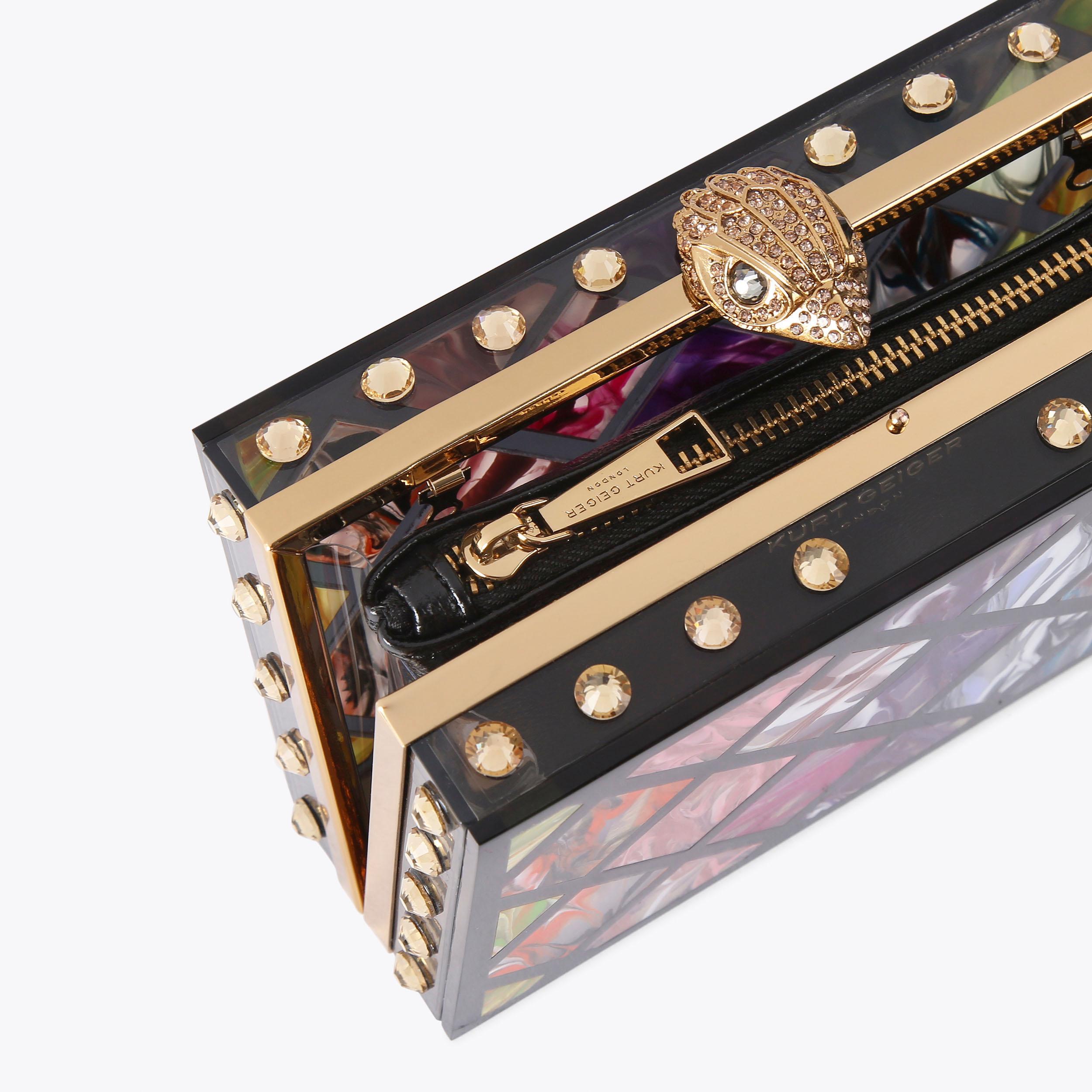 【美品】Louren flower jacquard clutch bag Quinn Clutch Bag in Lilac with 3D Multi Sequin Floral – St Frock