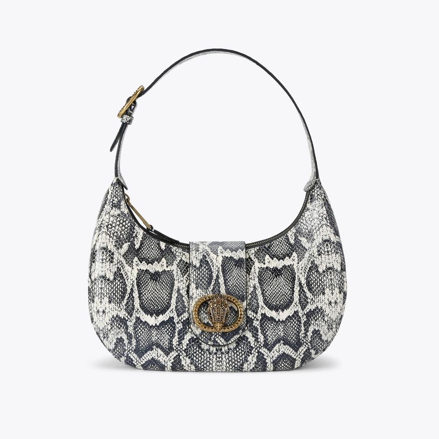 CHELSEA HOBO Snake Skin Shoulder Bag by KURT GEIGER LONDON