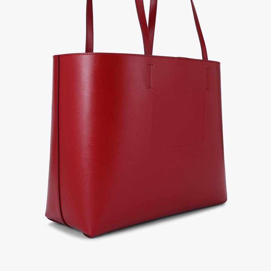 CHELSEA SHOPPER BAG Red Leather Shopper Bag by KURT GEIGER LONDON