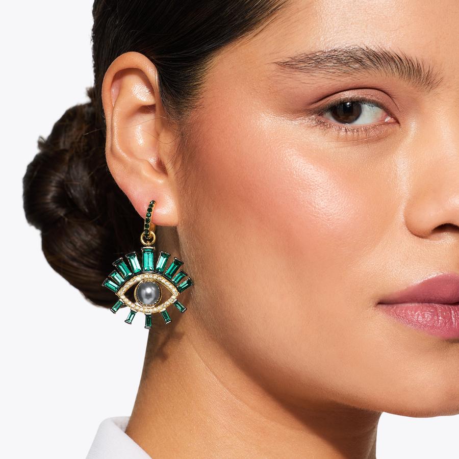 Kurt good Geiger Rainbow Pave Earrings